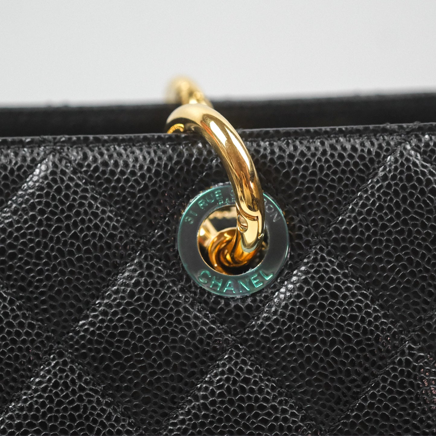 Chanel GST Black Caviar Gold Hardware