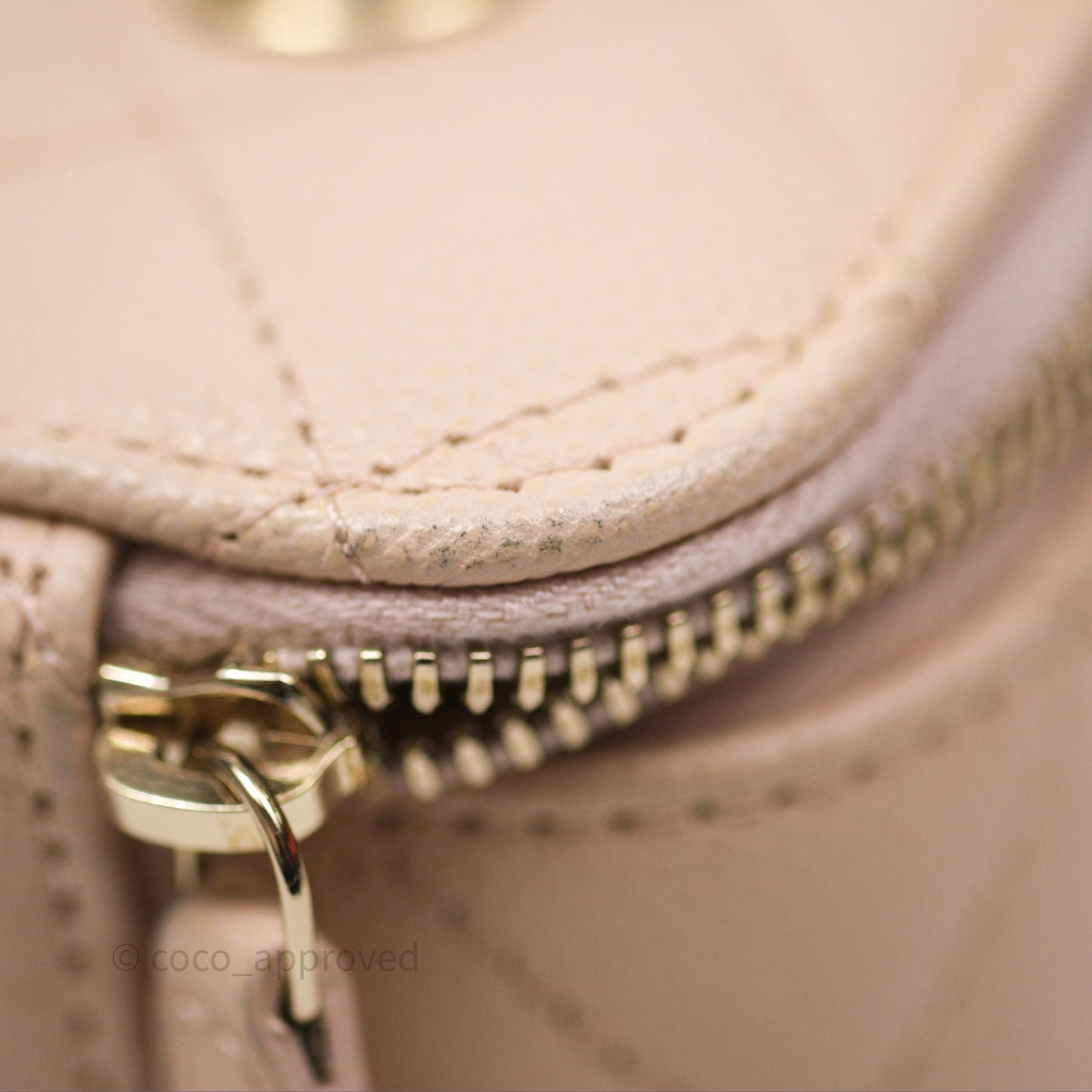 Chanel Vanity with Classic Chain Light Beige Caviar Gold Hardware