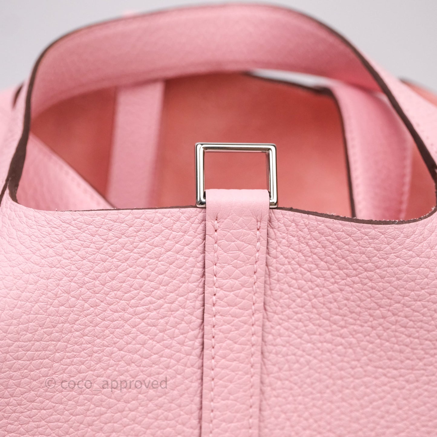 Hermès Picotin 18 Rose Sakura 3Q Clemence Palladium Hardware