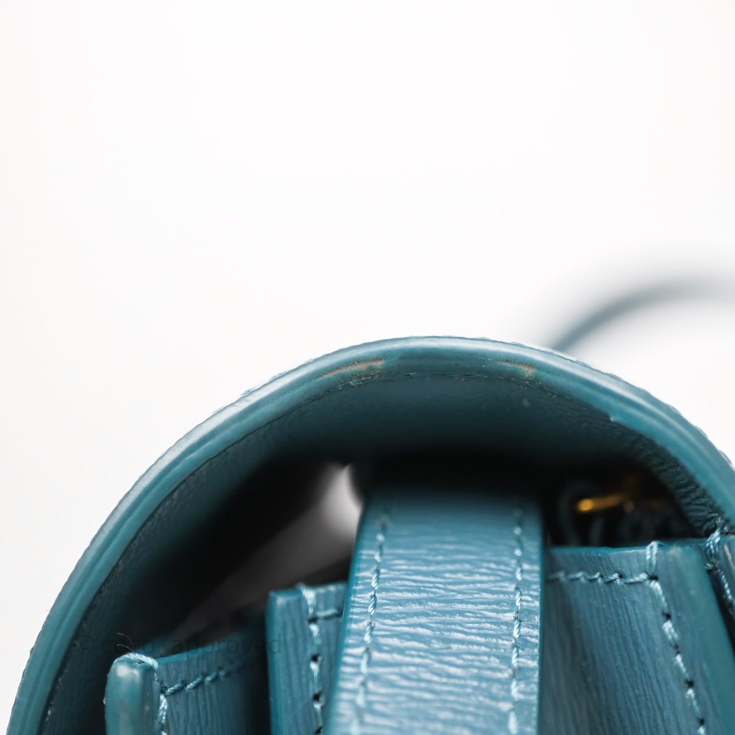 Celine Medium Classic Box Flap Blue Green Calfskin Gold Hardware