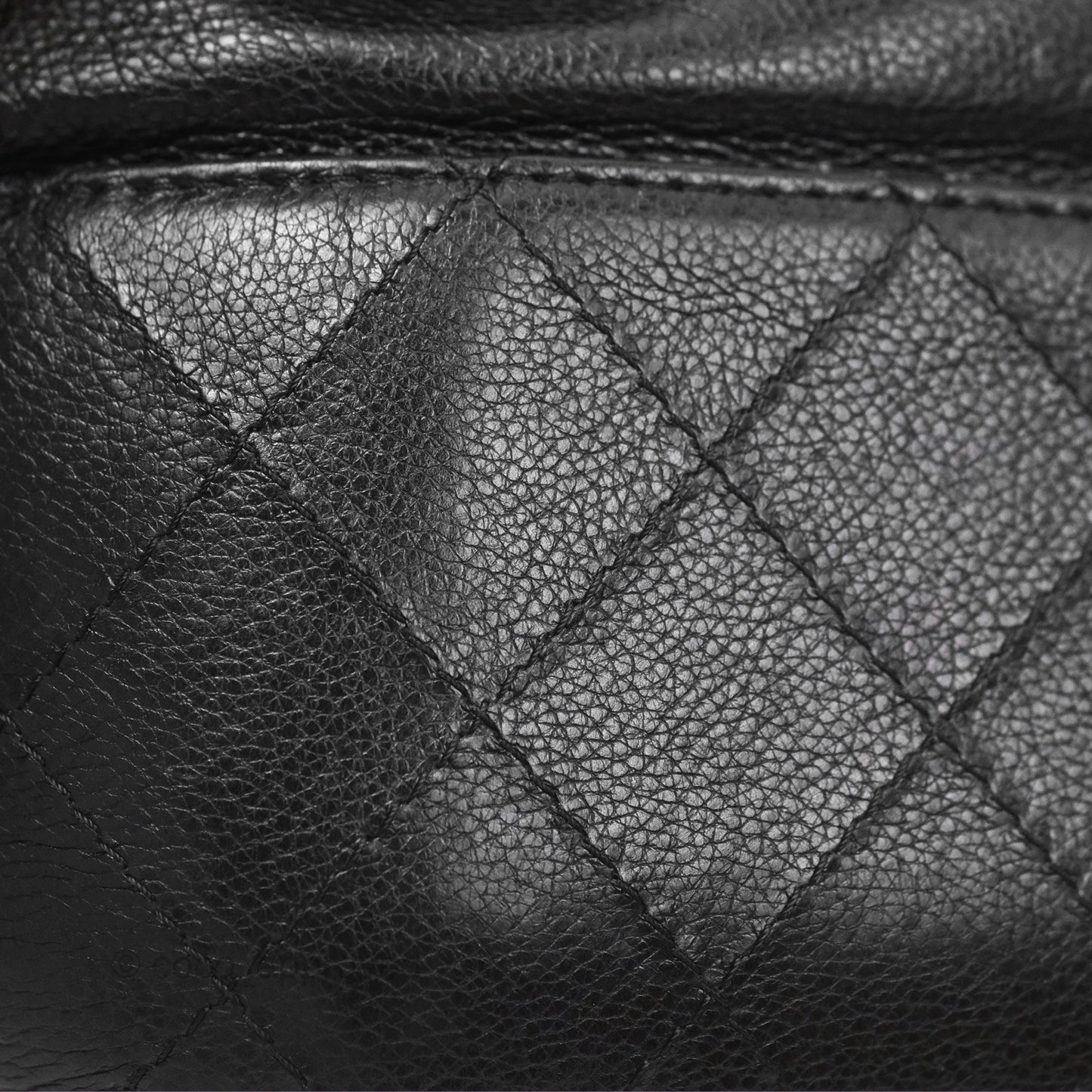 Chanel Small Gabrielle Drawstring Bucket Bag Black Aged Calfskin