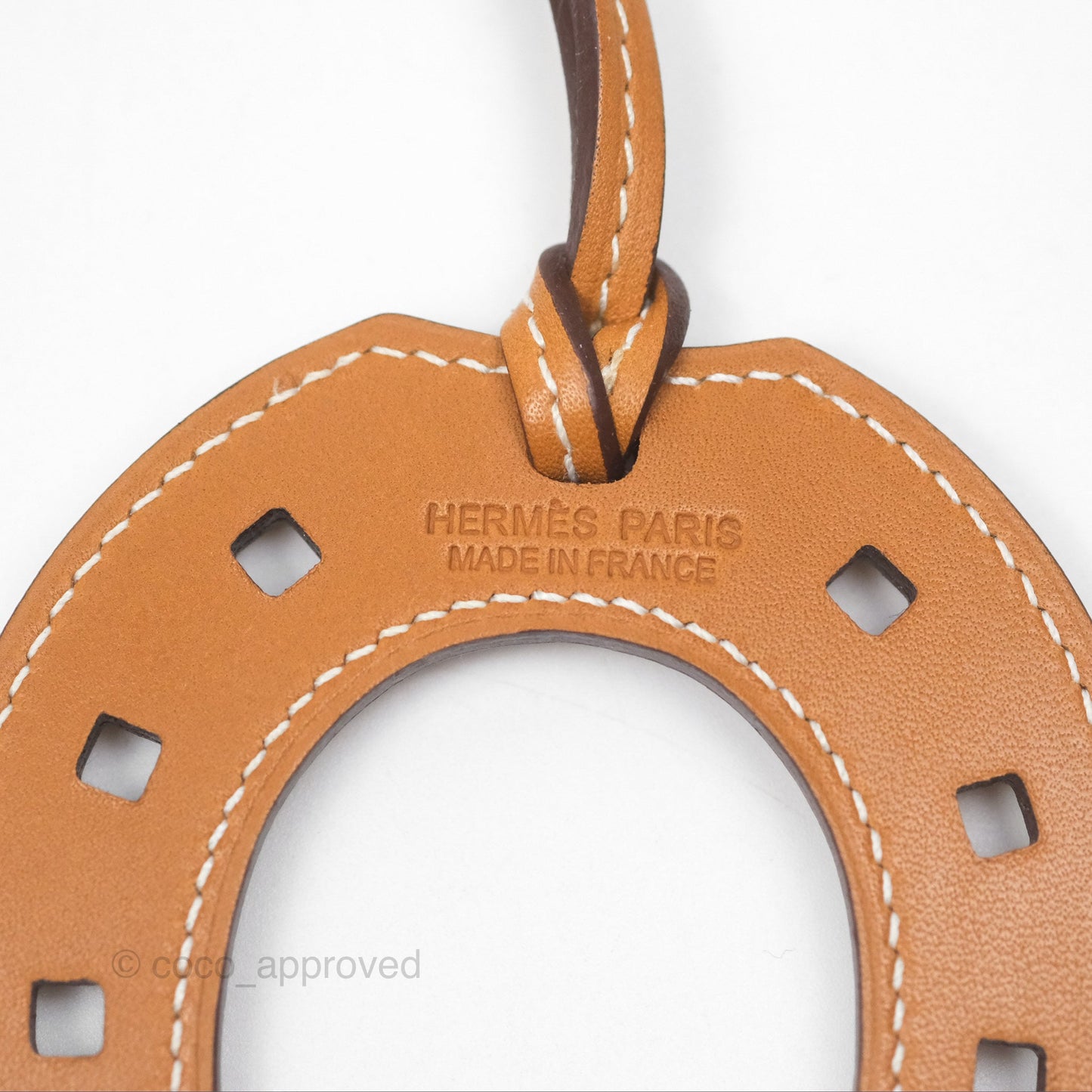 Hermès Paddock Horseshoe Bag Charm Gold 37 Swift