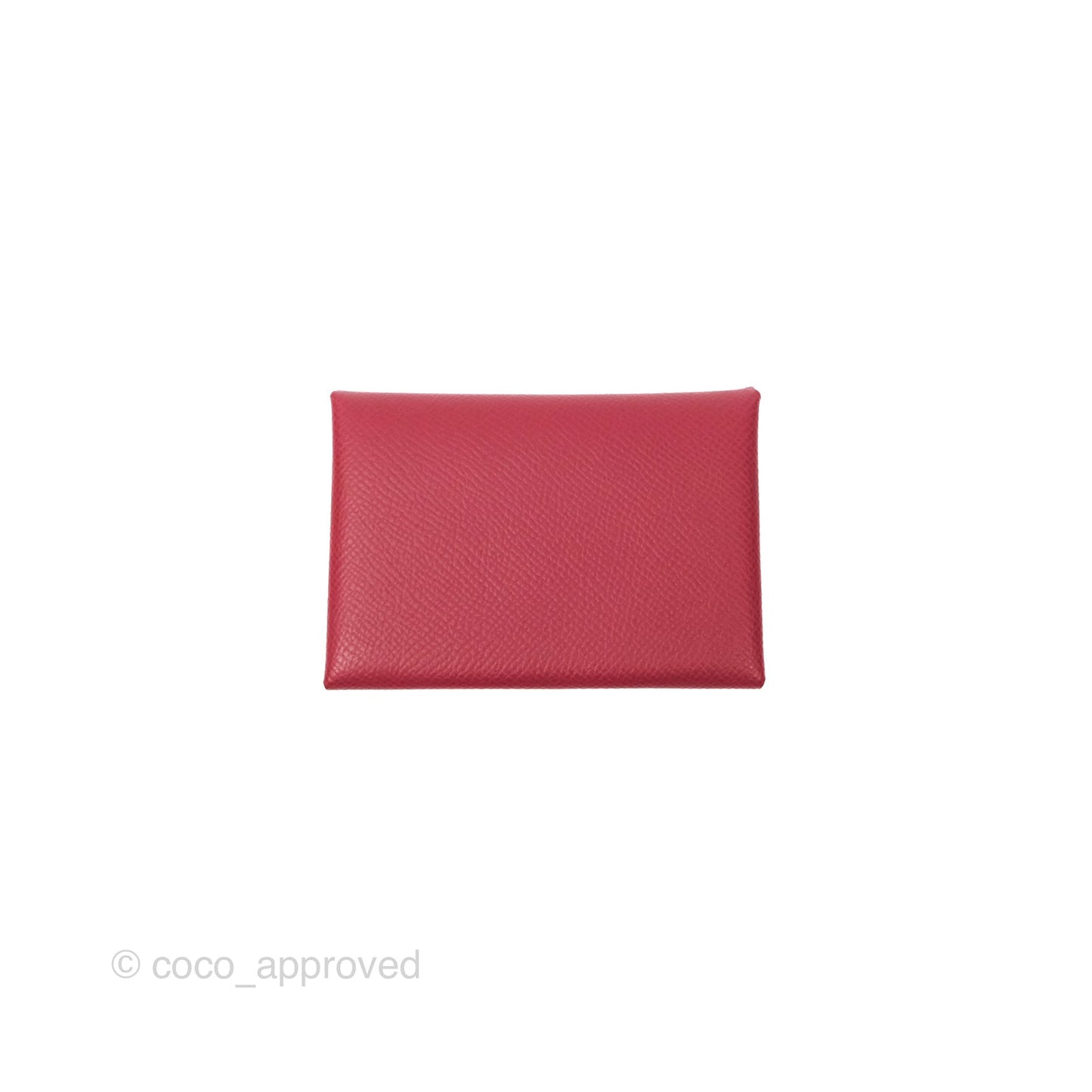 Hermès Calvi Duo Compact Card Holder Rouge Grenat Epsom