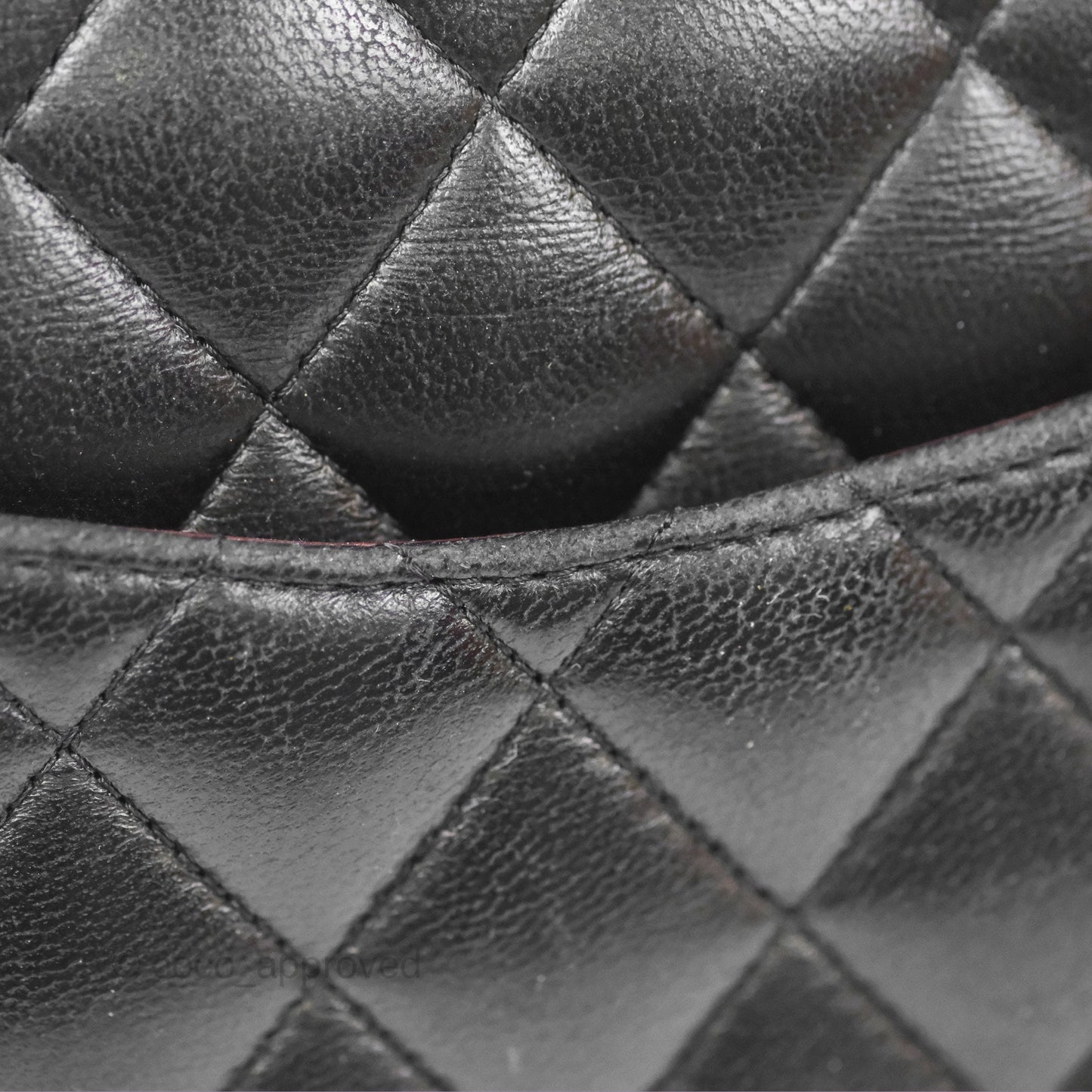 Chanel Classic M/L Medium Flap Quilted Black Lambskin Gold Hardware