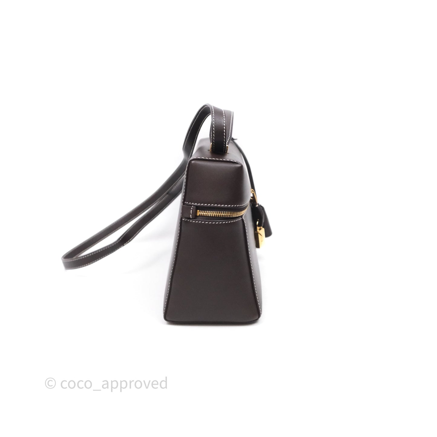 Loro Piana Extra Bag L27 Dark Choco Licorice Smooth Calfskin