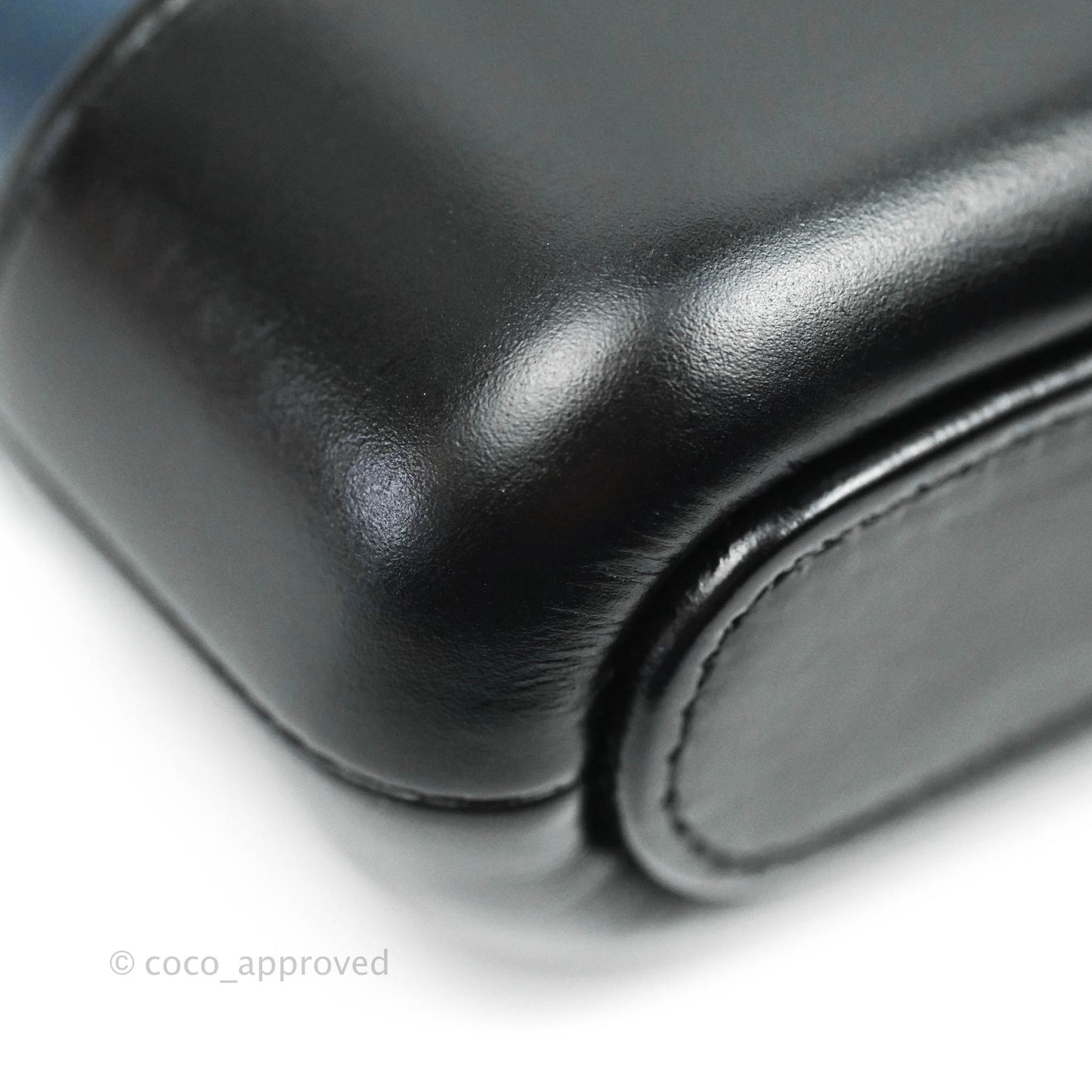 Chanel Gabrielle Clutch With Chain Aged Calfskin Navy Black Mixed Hardware