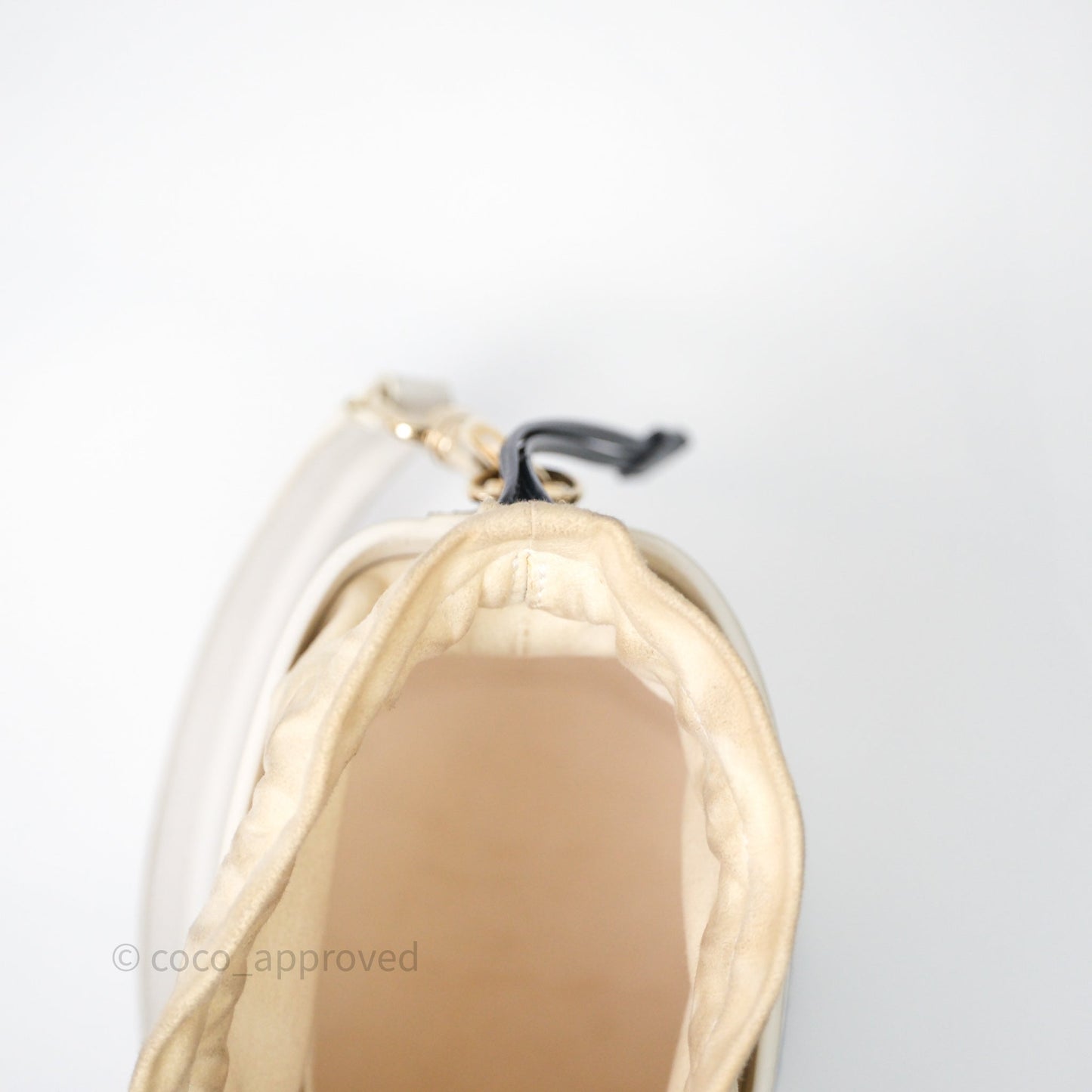 Dior Small Vibe Bucket Bag White Navy Smooth Calfskin