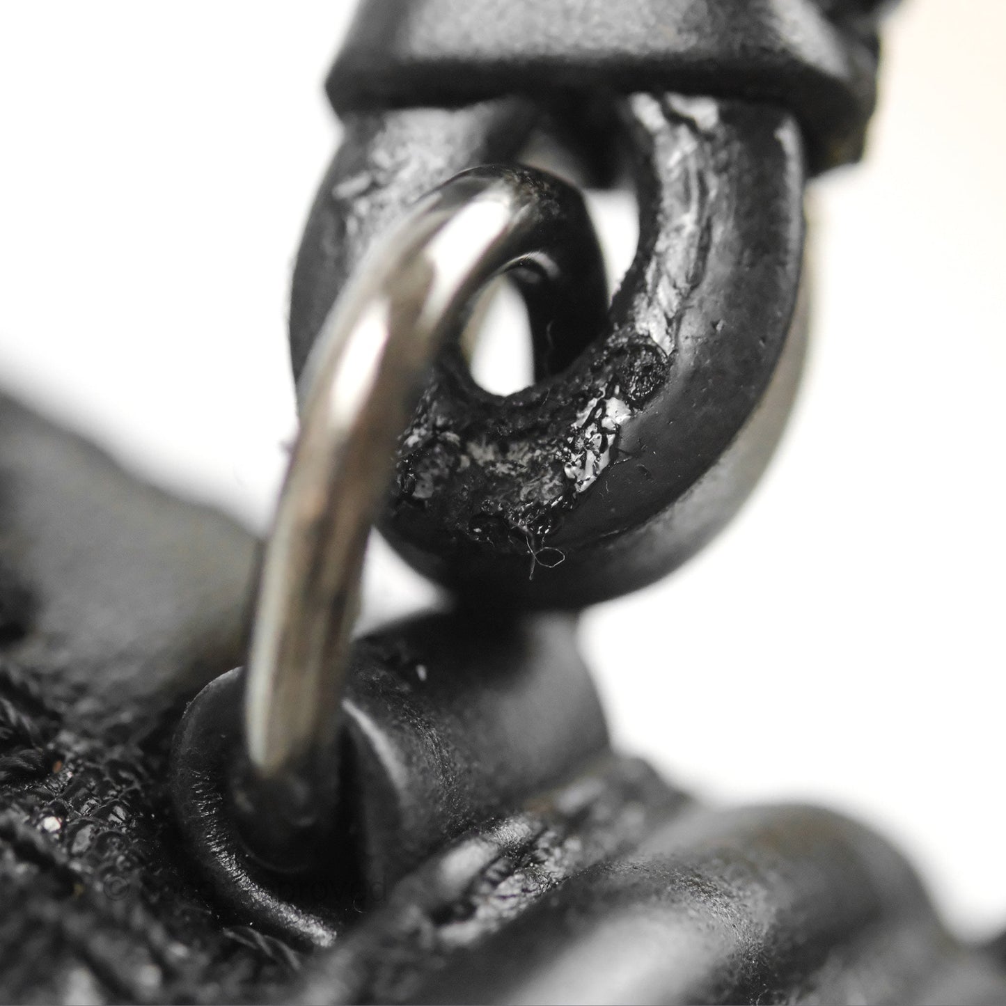 Chanel Small Chain Around Top Handle Boy Black Calfskin Ruthenium Hardware