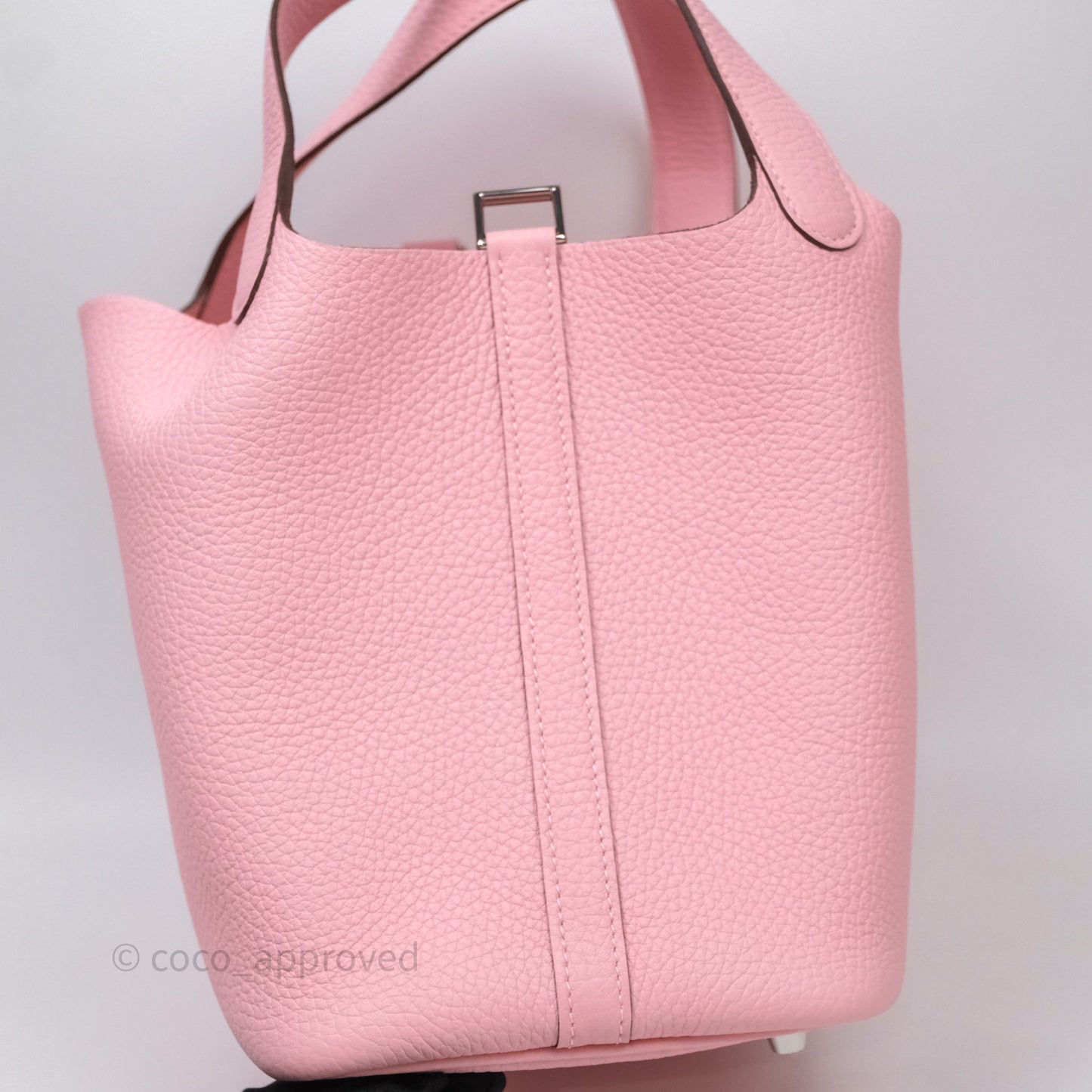 Hermès Picotin 18 Rose Sakura 3Q Clemence Palladium Hardware