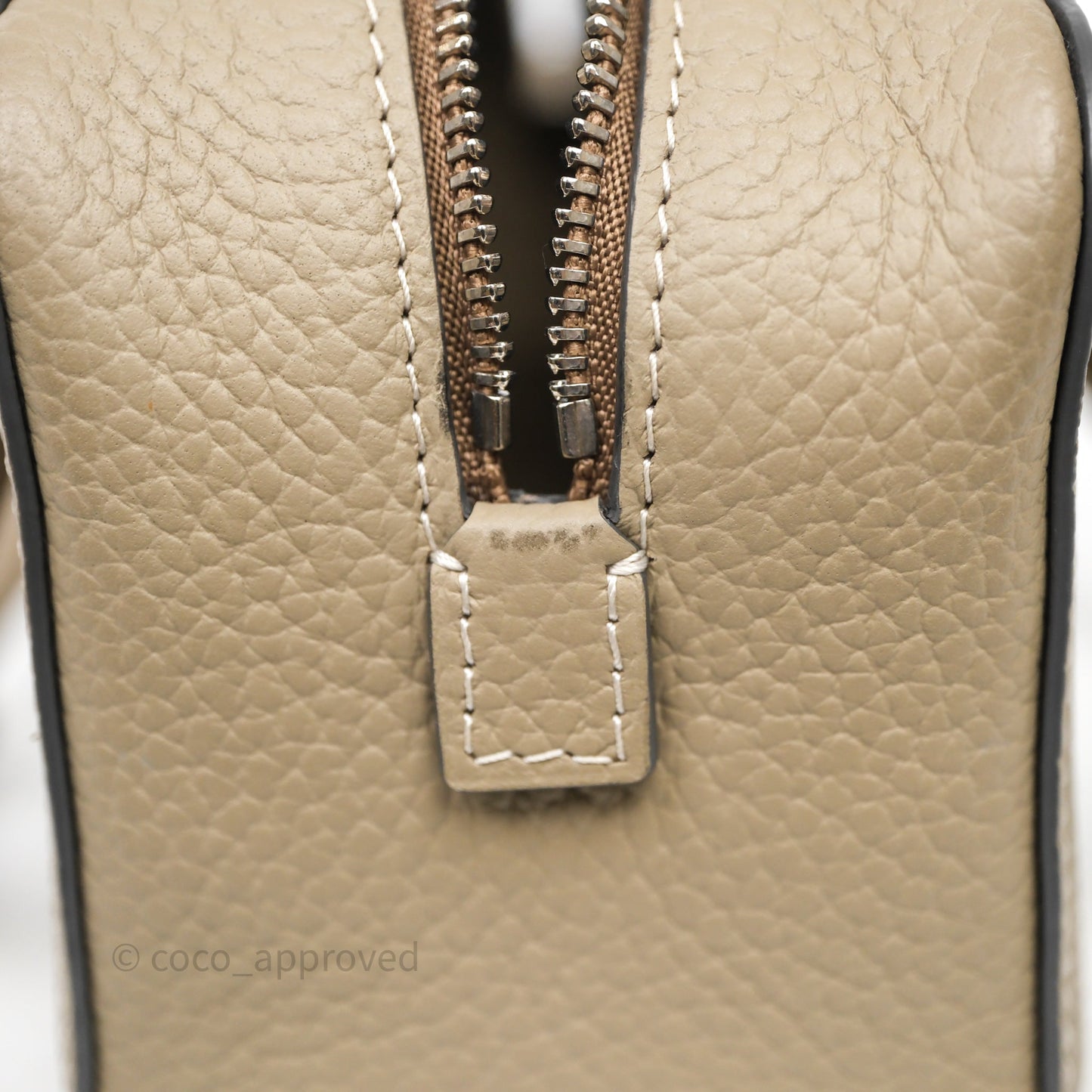 Delvaux Cool Box Nano Ivory Taurillon Soft Grained Calfskin Palladium Hardware