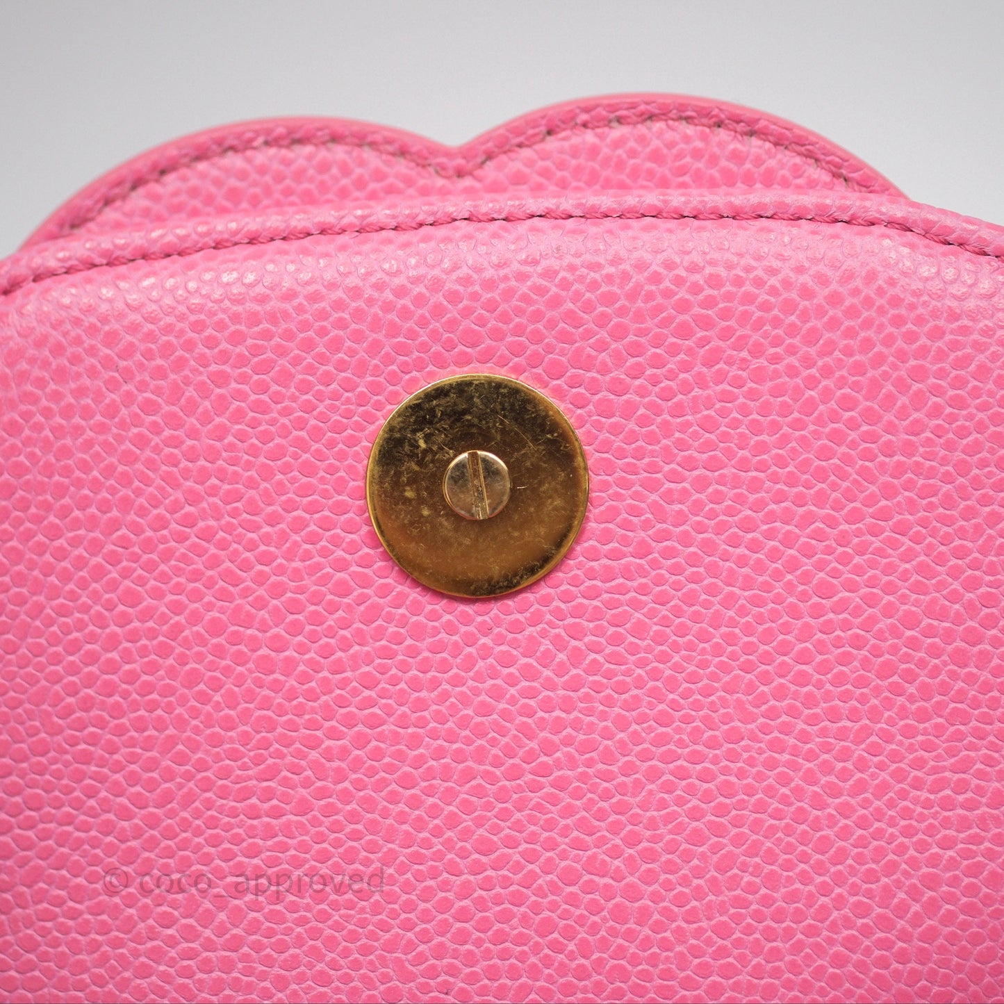 Chanel Quilted Mini Messenger Bag Pink Caviar Gold Hardware 23P