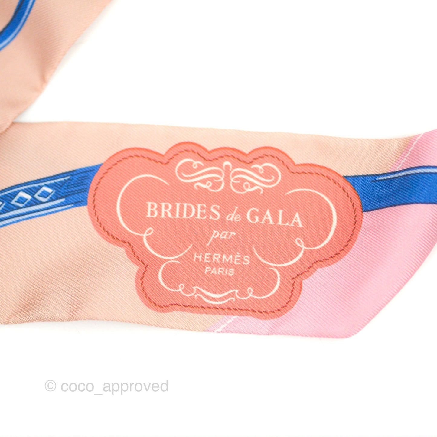 Hermès Brides de Gala Applique Pique Silk Twilly