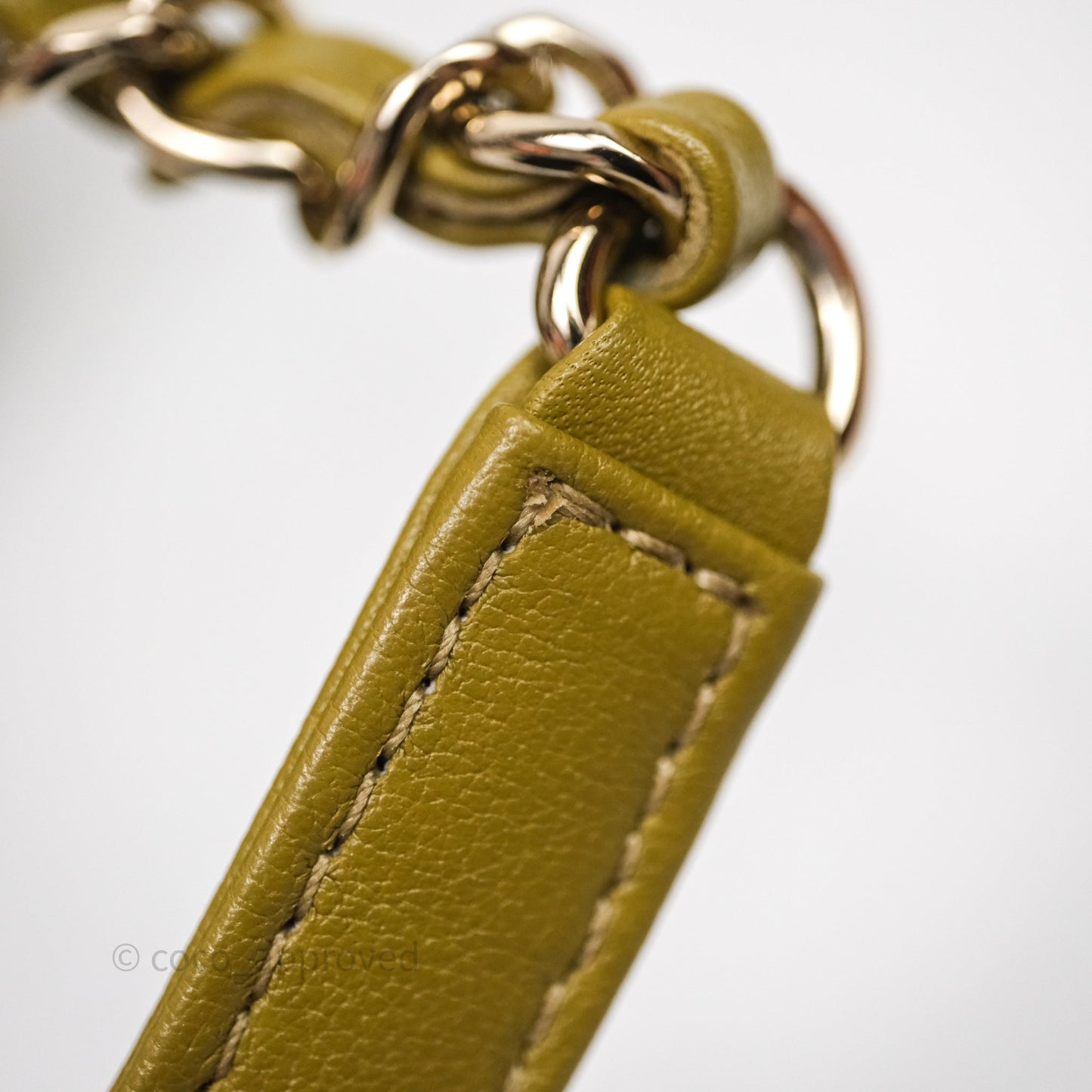 Chanel Mini Duma Backpack Olive Green Calfskin Gold Hardware