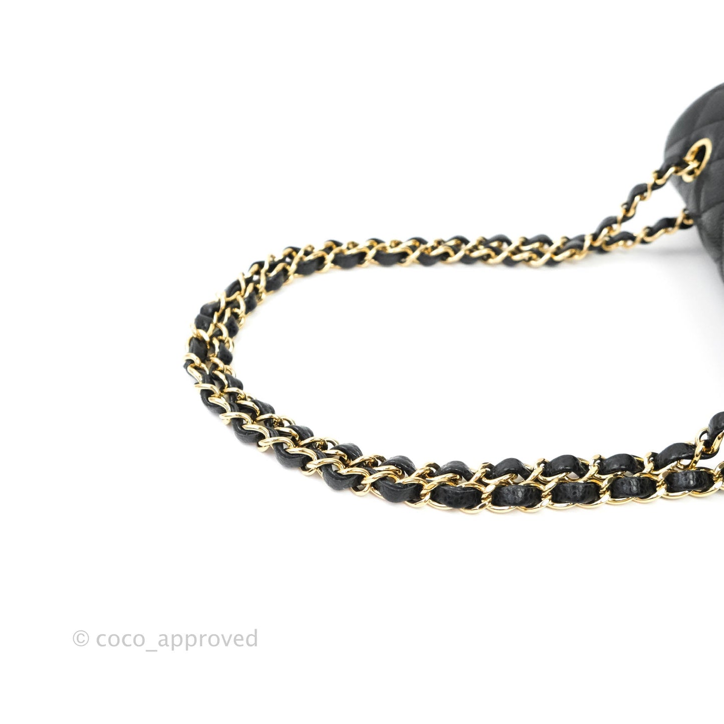 Chanel Classic Small S/M Flap Black Caviar Gold Hardware