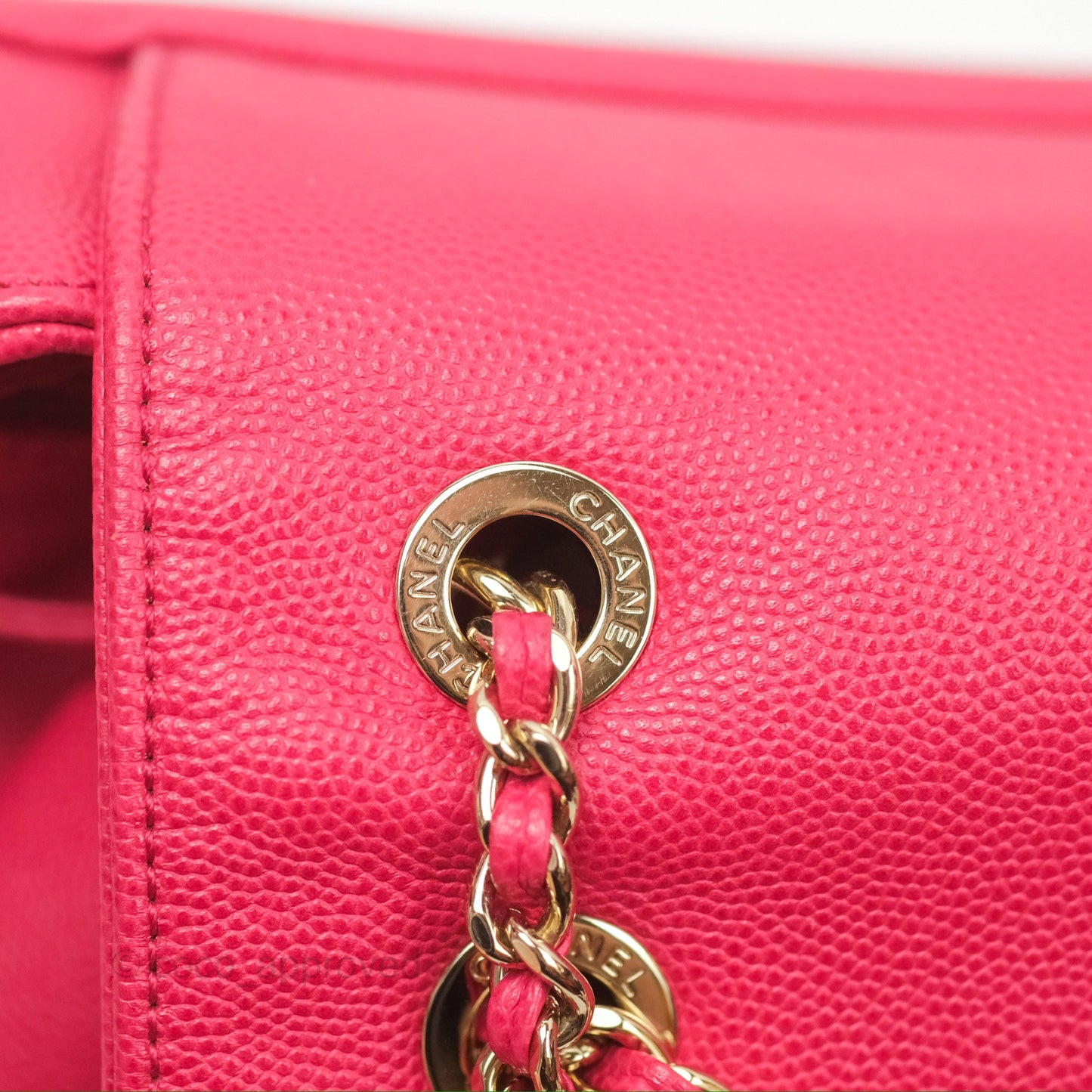 Chanel Quilted Business Affinity Backpack Dark Pink Caviar Gold Hardware