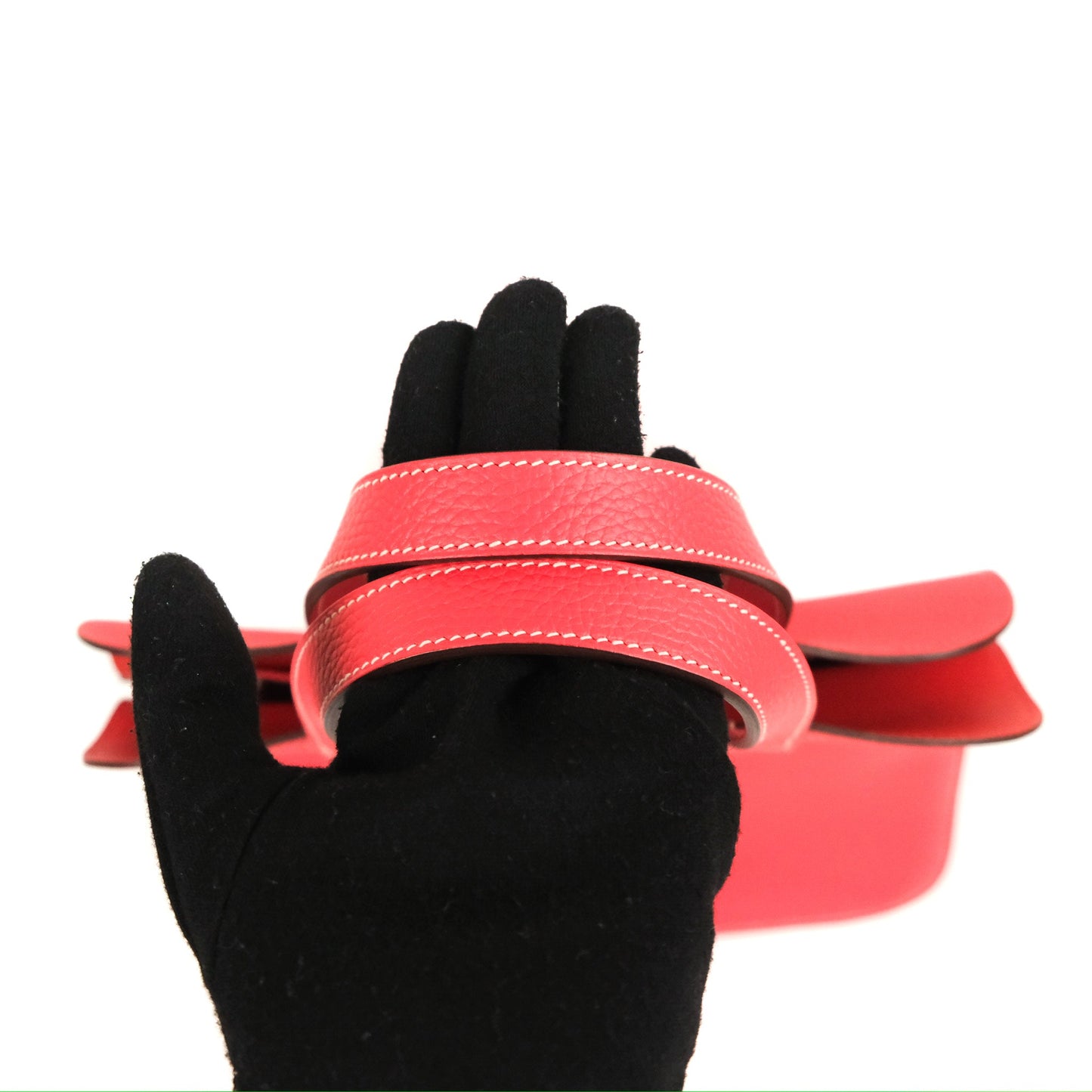 Hermès Halzan 31 Red Palladium Hardware
