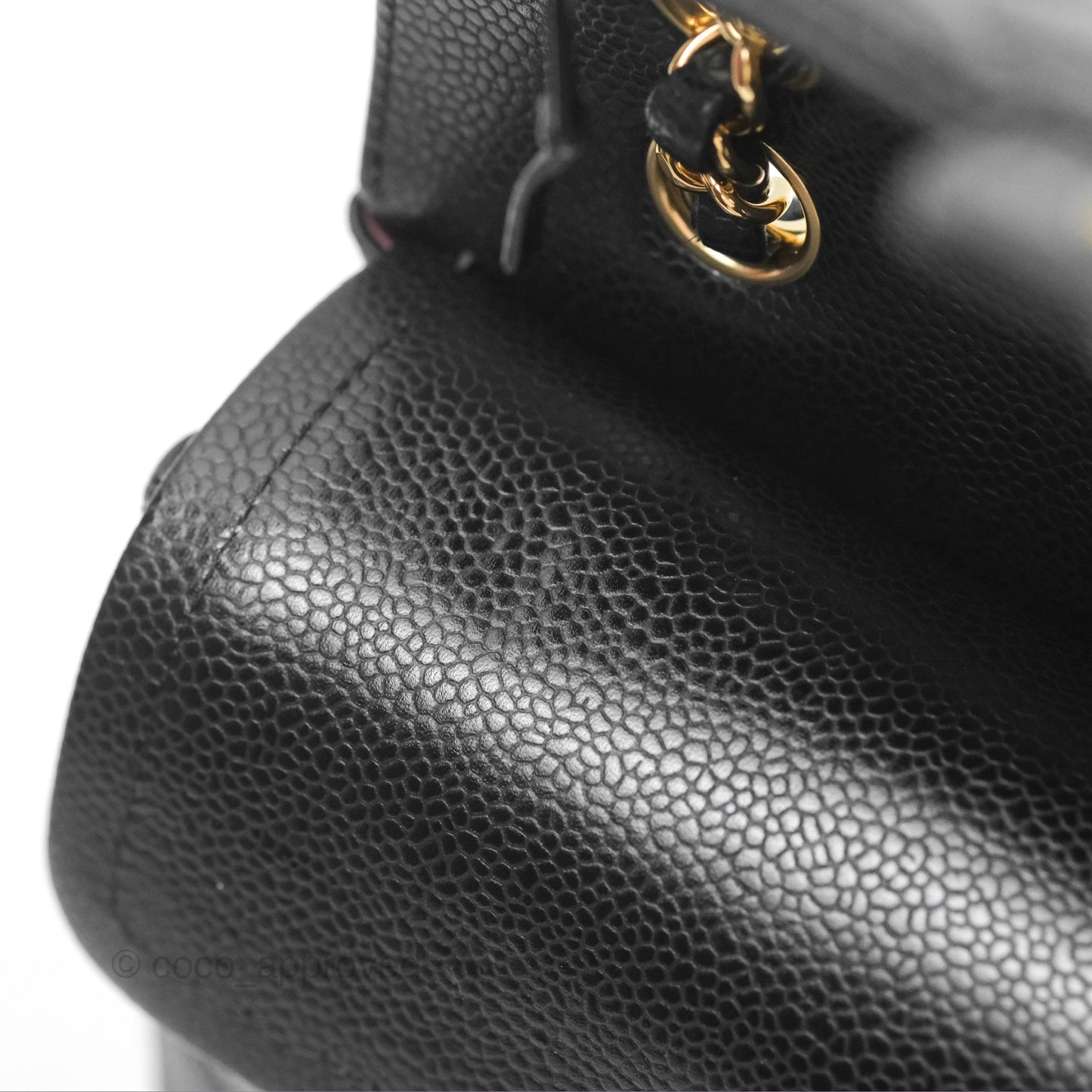 Chanel Small Classic Quilted Flap Black Caviar Gold Hardware