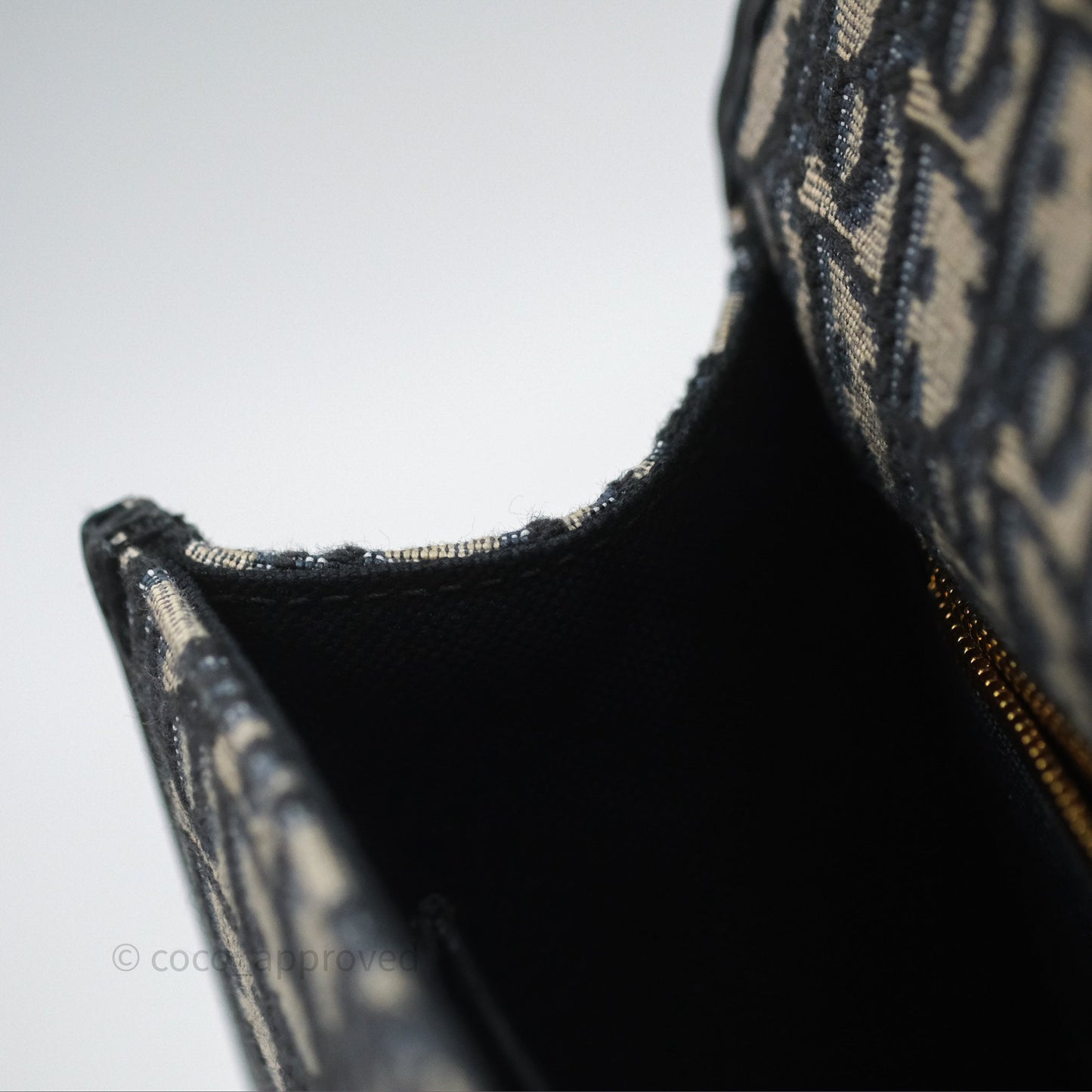 Christian Dior 30 Montaigne with Chain Blue Dior Oblique Jacquard