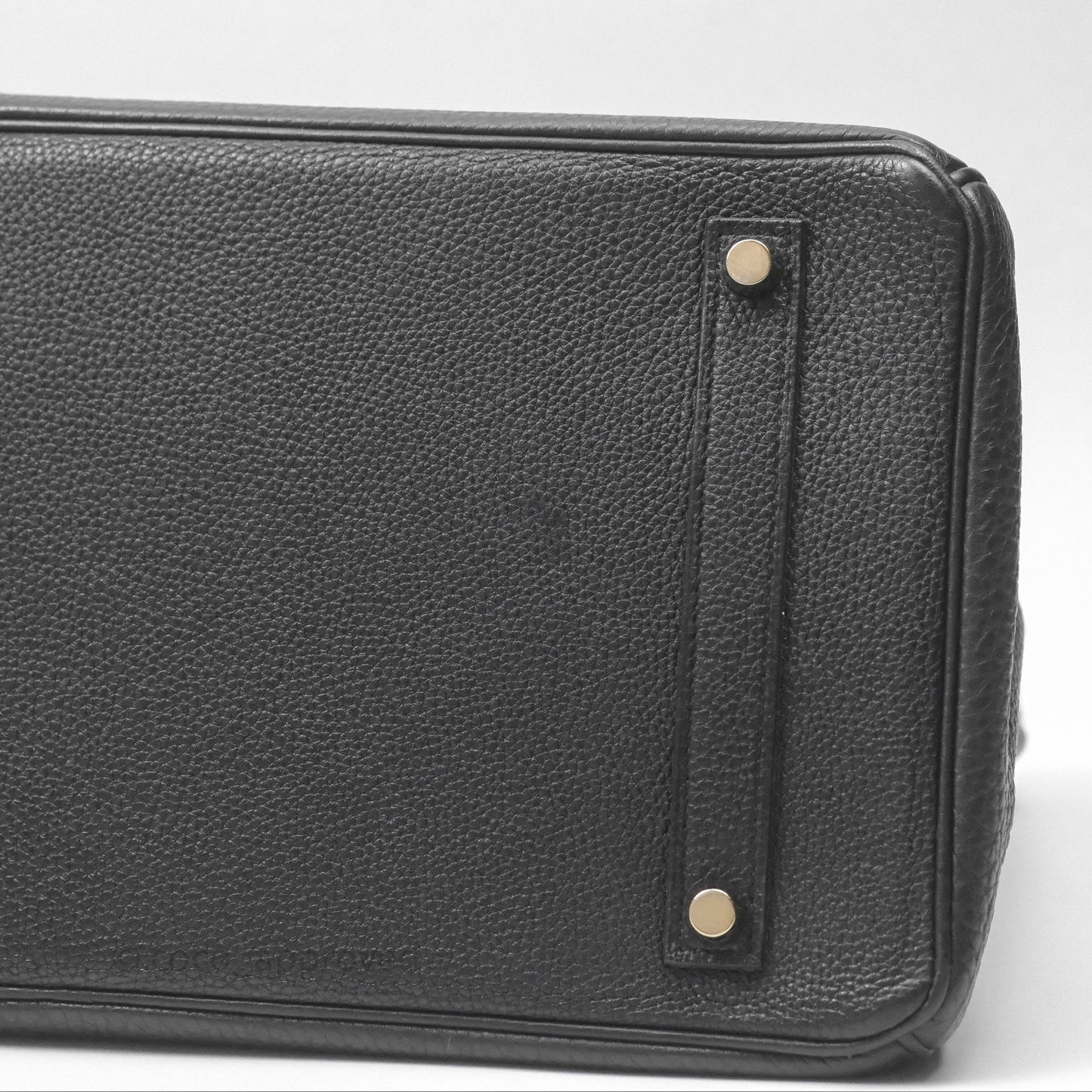 Hermès Birkin 35 Retourne Black Noir 89 Clemence Gold Hardware