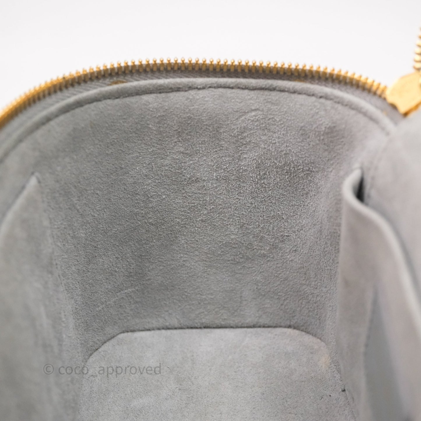 Christian Dior Small Diortravel Vanity Case Grey Lambskin Cannage