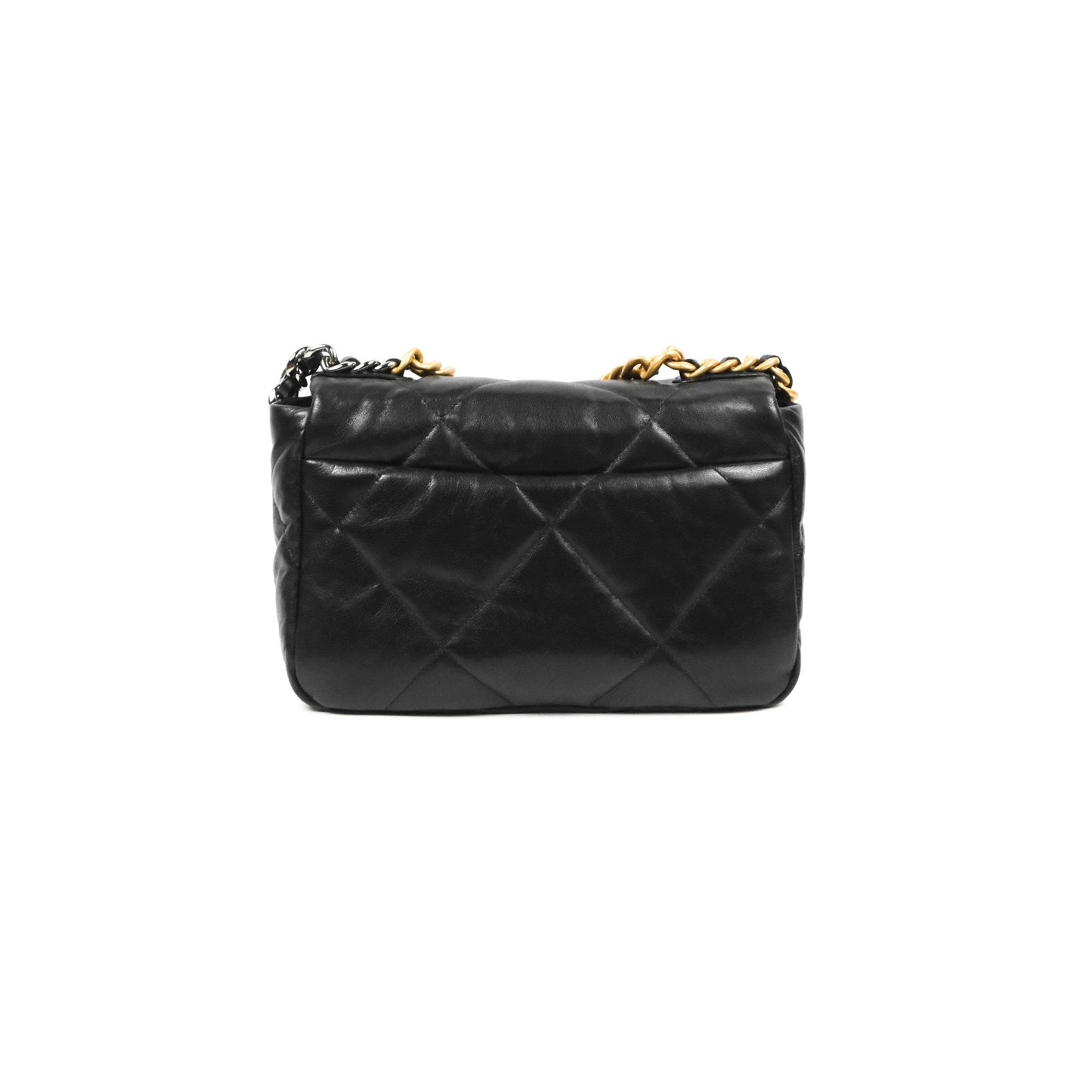 Chanel 19 Small Black Goatskin Mixed Hardware