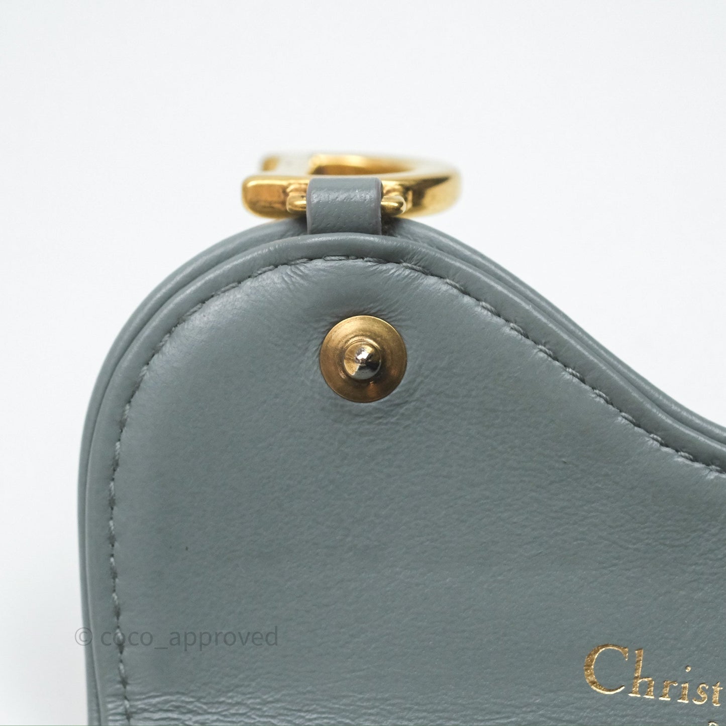 Christian Dior Saddle Bloom Card Holder Gray Dior Oblique Jacquard