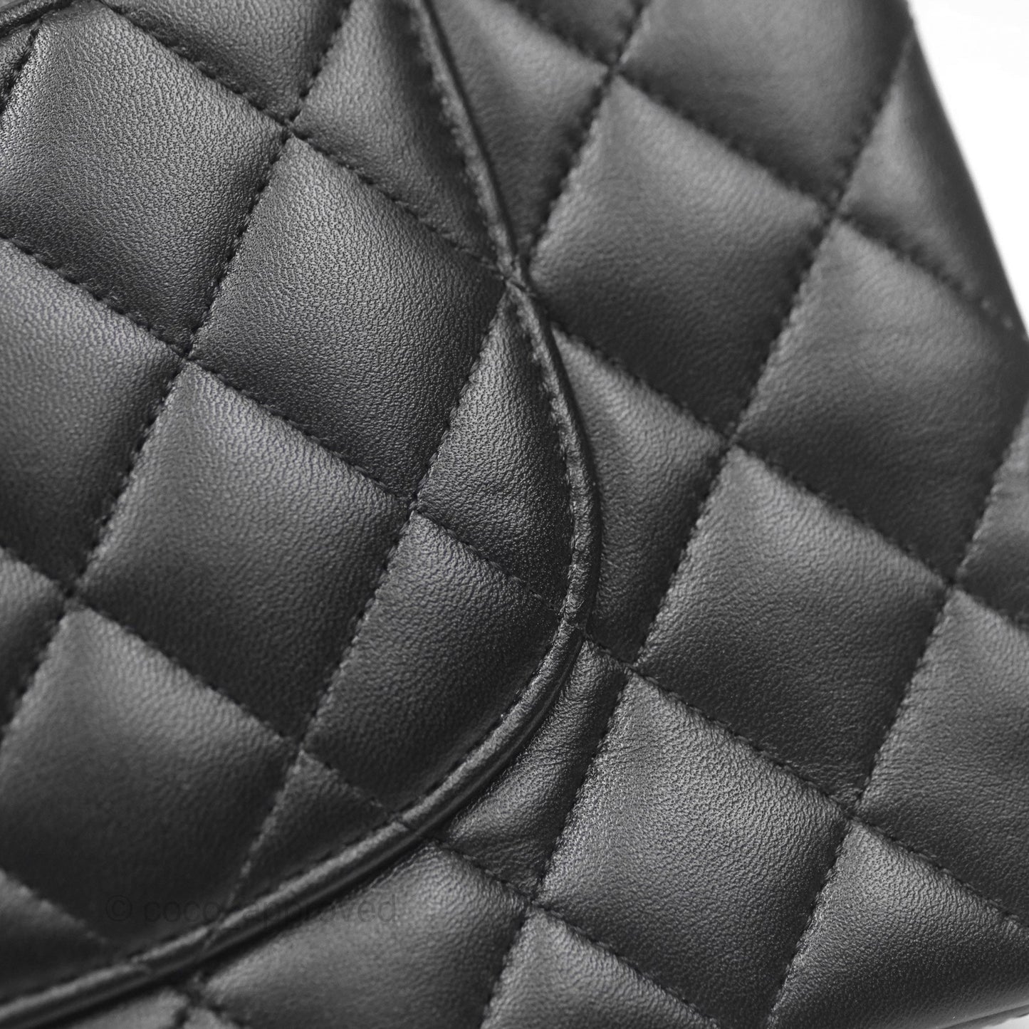 Chanel Classic M/L Medium Flap Quilted Black Lambskin Rose Gold Hardware
