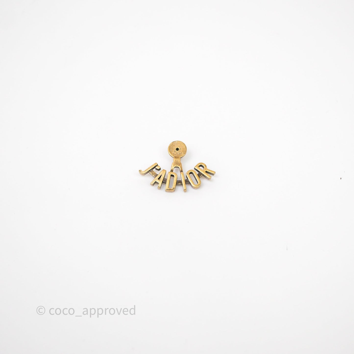 Christian Dior J'Adior Bee Earrings Aged Gold Tone