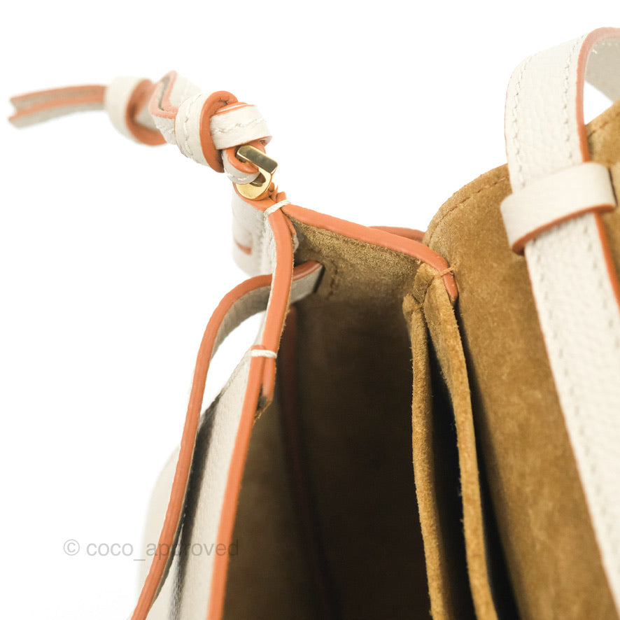 Loewe Mini Dual Gate Bag Light Ghost Pebbled Grain Calfskin