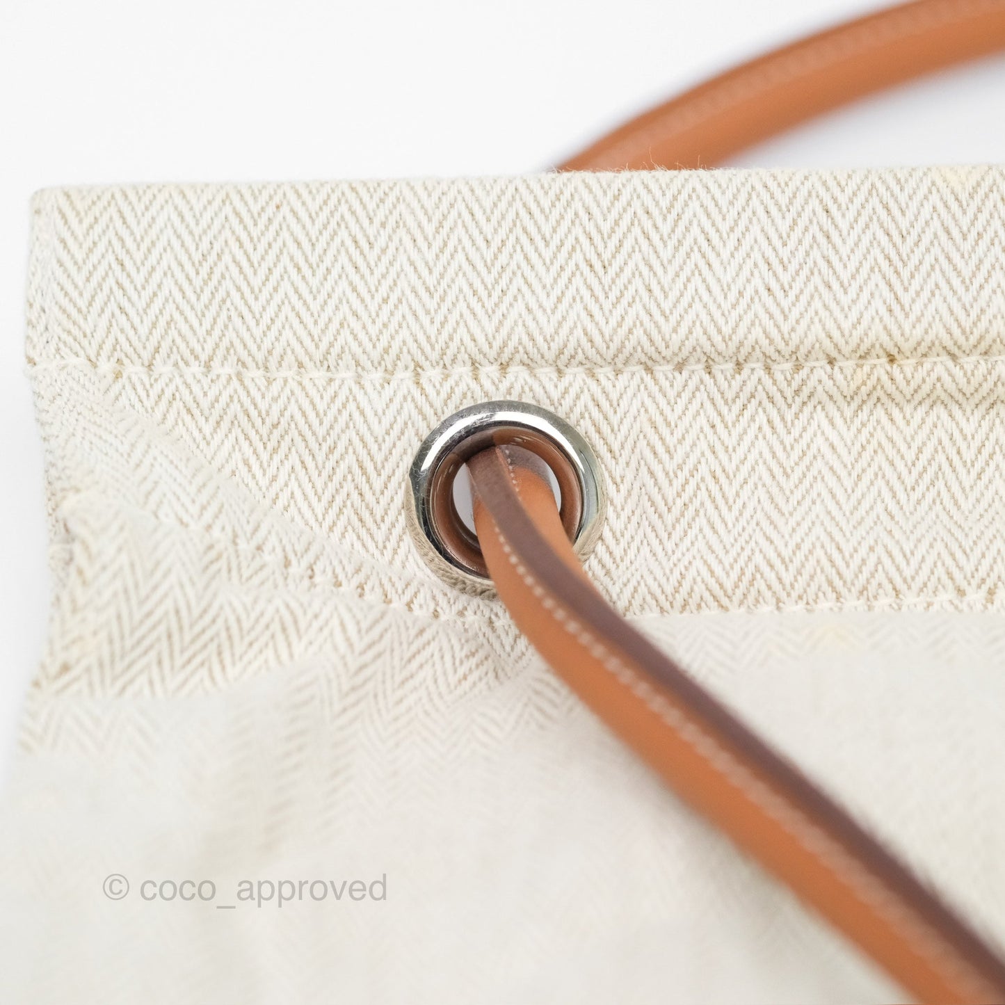 Hermès Aline Canvas Tote Bag