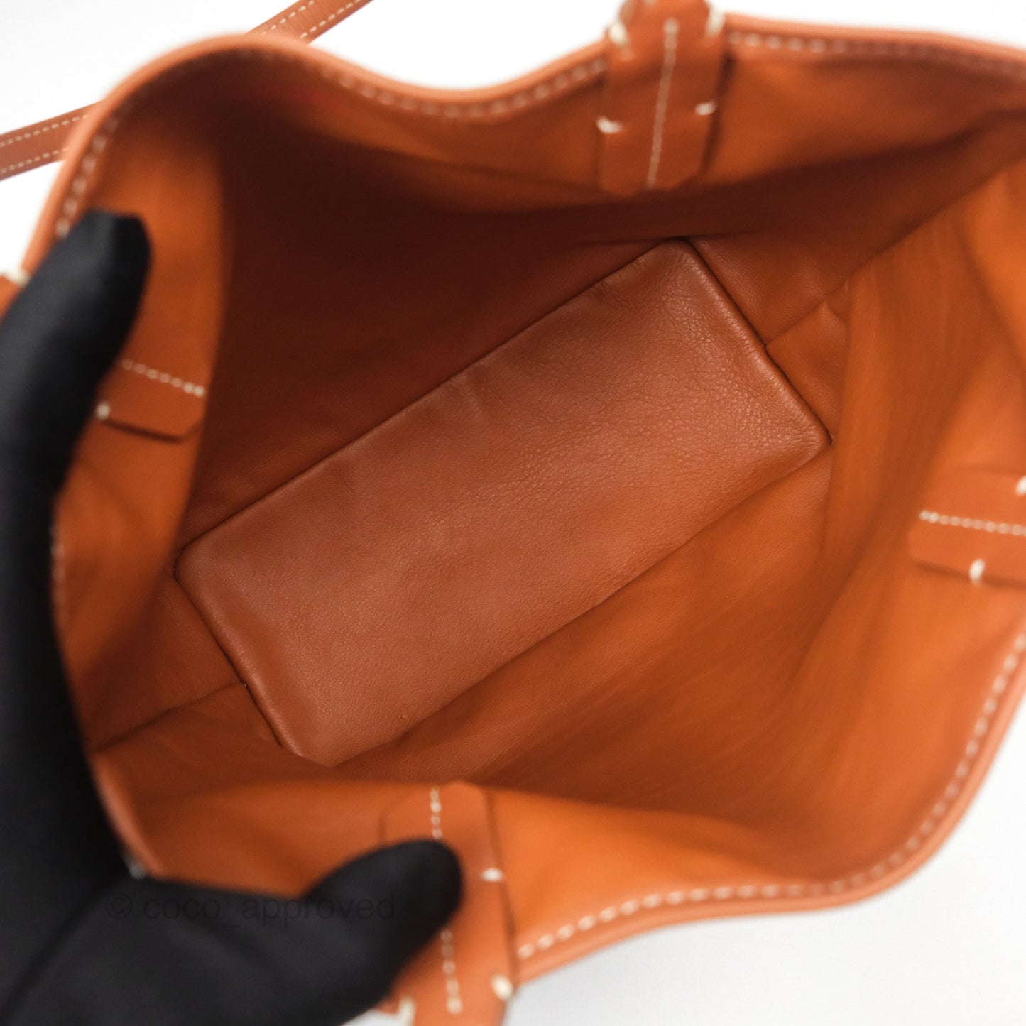 Goyard Anjou Mini Bag Goyardine Canvas Black/ Tan