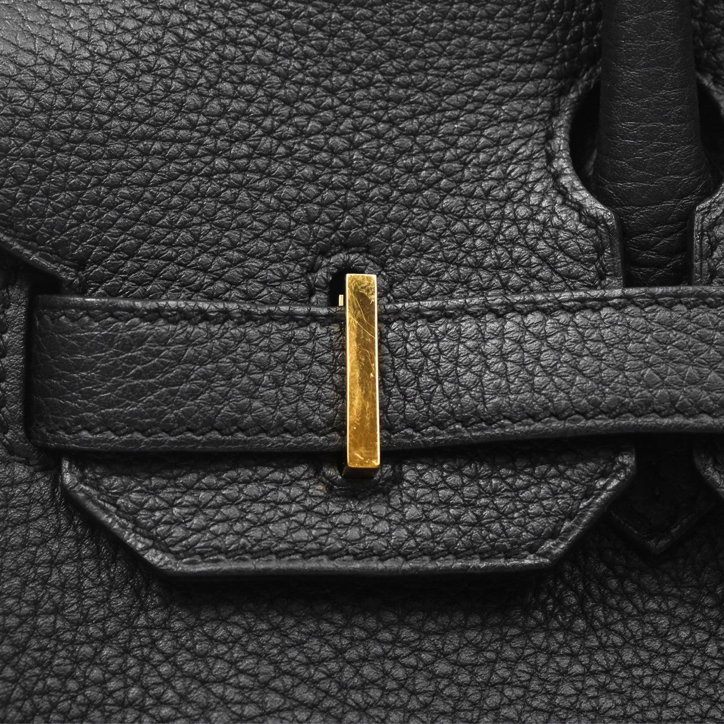 Hermès Birkin 30 Retourne Black Noir 89 Togo Gold Hardware