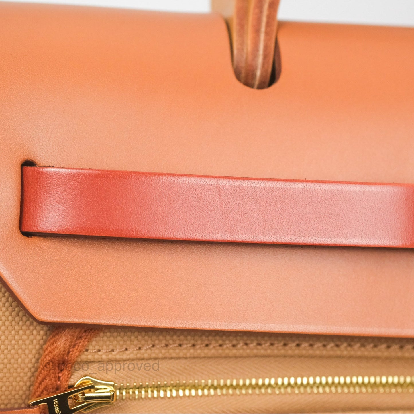 Hermès Herbag Zip 31 Retourne Chai 0M/ Natural Sable 21/ Fauve 34/ Cuivre 6C