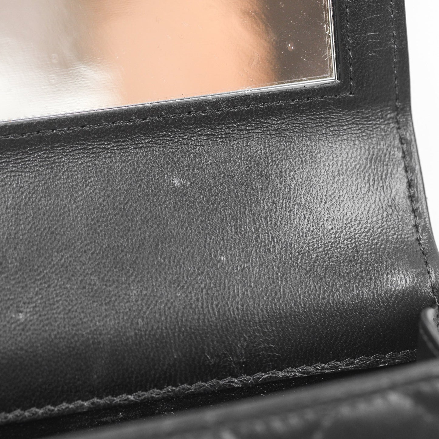 Chanel Mini Handle Clutch With Chain Black Lambskin Gold Hardware