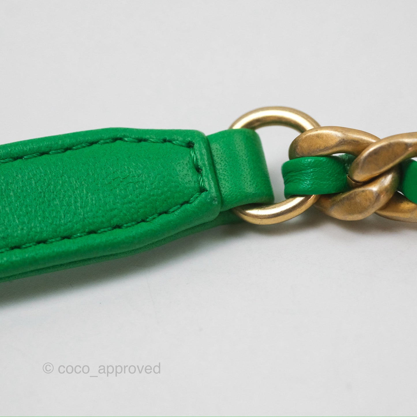 Chanel CC Quilted Flap Bag With Top Handle Green Calfskin Gold Hardware