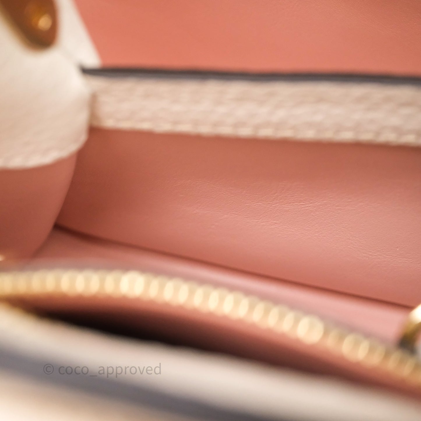 Louis Vuitton Capucines BB Creme Rose Jade Taurillon Leather Gold Hardware