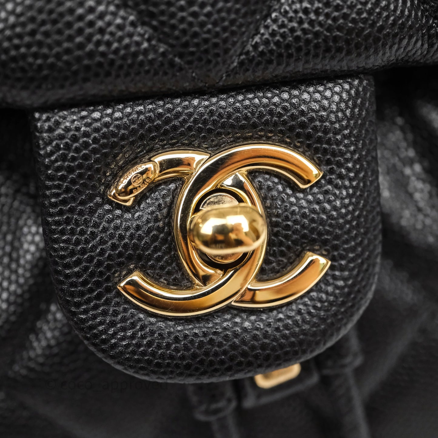 Chanel Urban Spirit Mini Black Caviar Backpack Gold Hardware