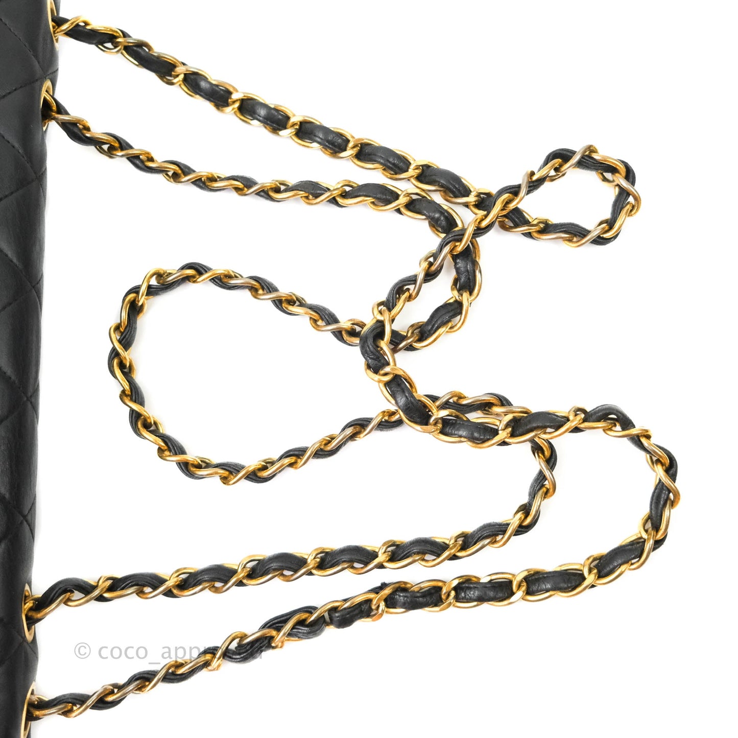 Chanel Vintage Jumbo Single Flap Black Lambskin 24K Gold Hardware
