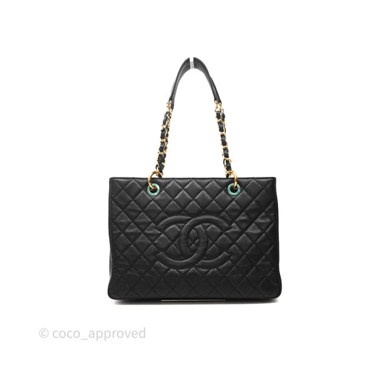 Chanel GST Black Caviar Gold Hardware