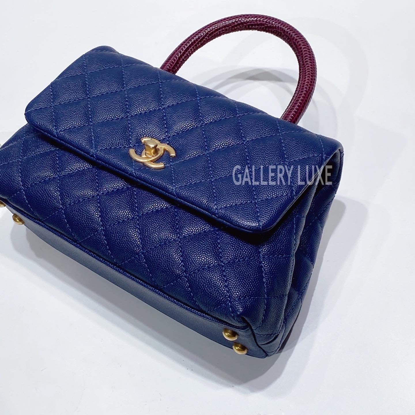 No.3382-Chanel Small Lizard Coco Handle