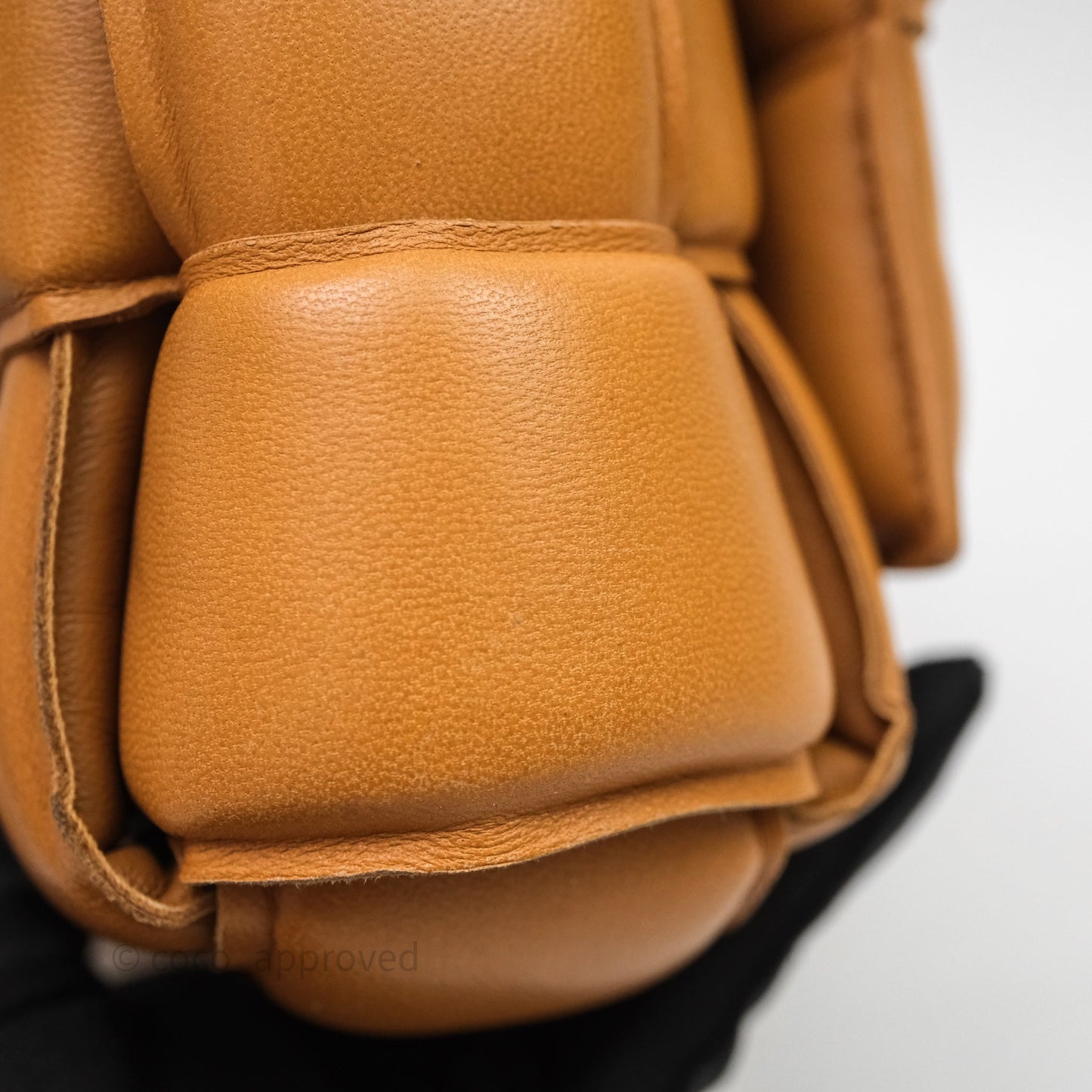 Bottega Veneta Padded Cassette Camel Lambskin