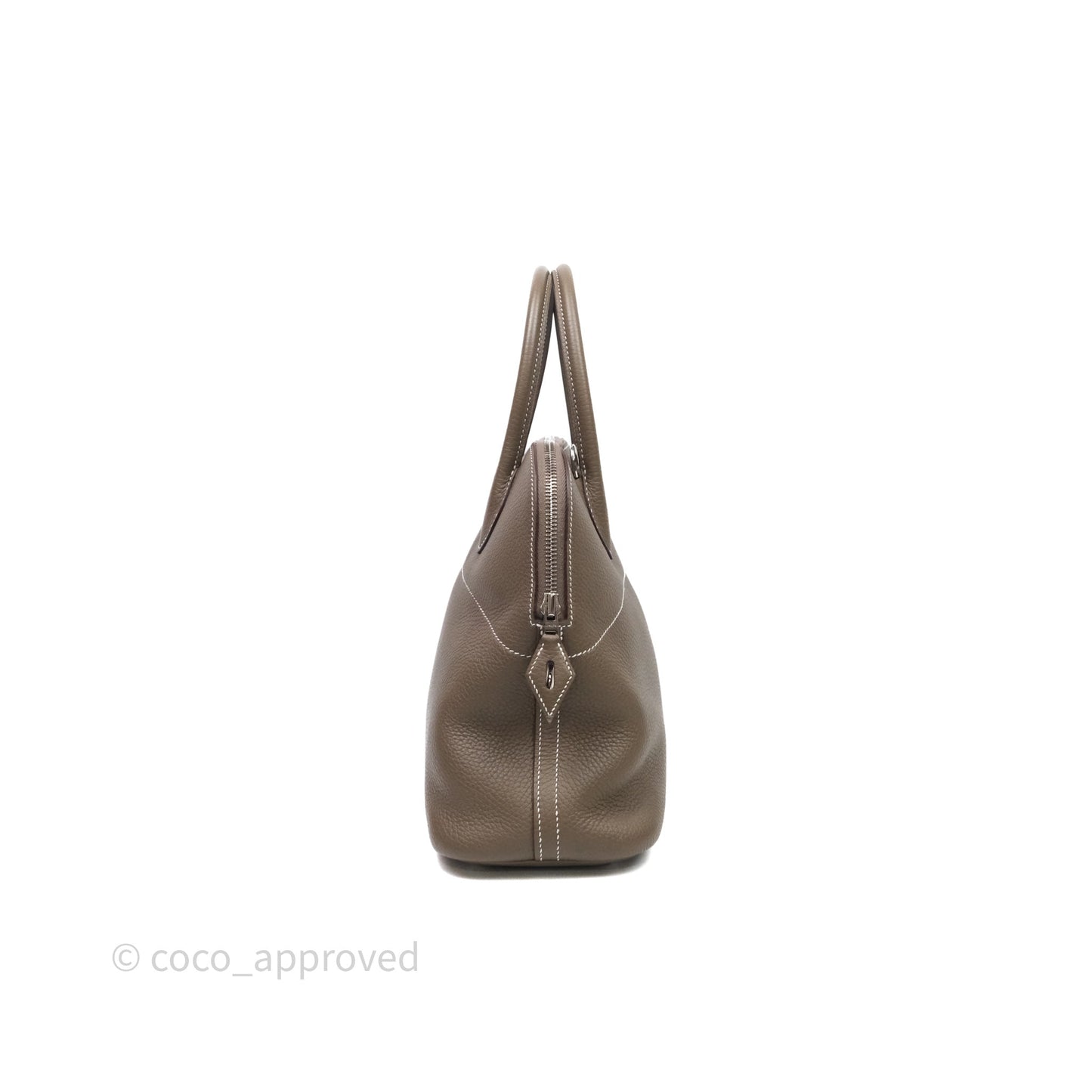 Hermès Bolide 31 Etoupe Evercolor Clemence Palladium Hardware