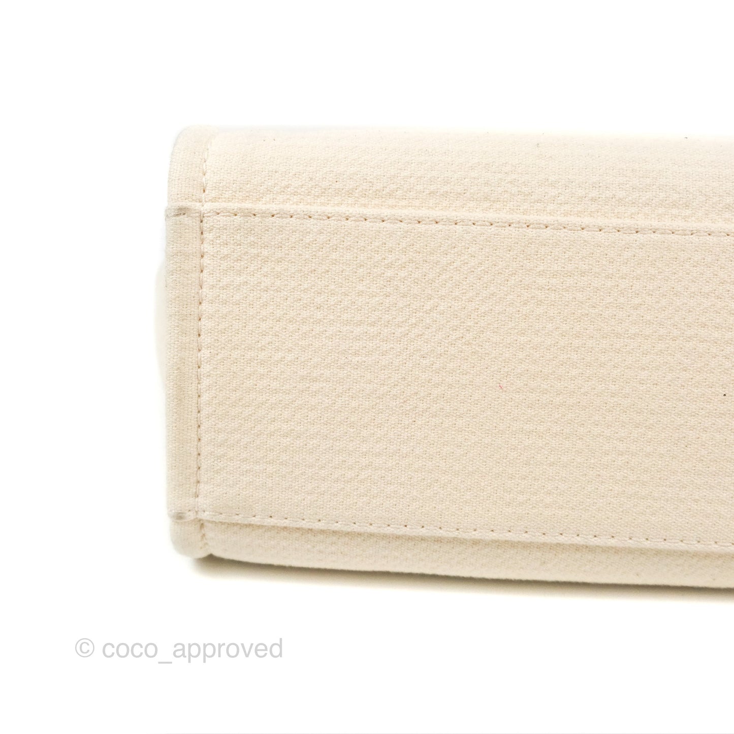Chanel New Small Deauville Cream Ivory Canvas