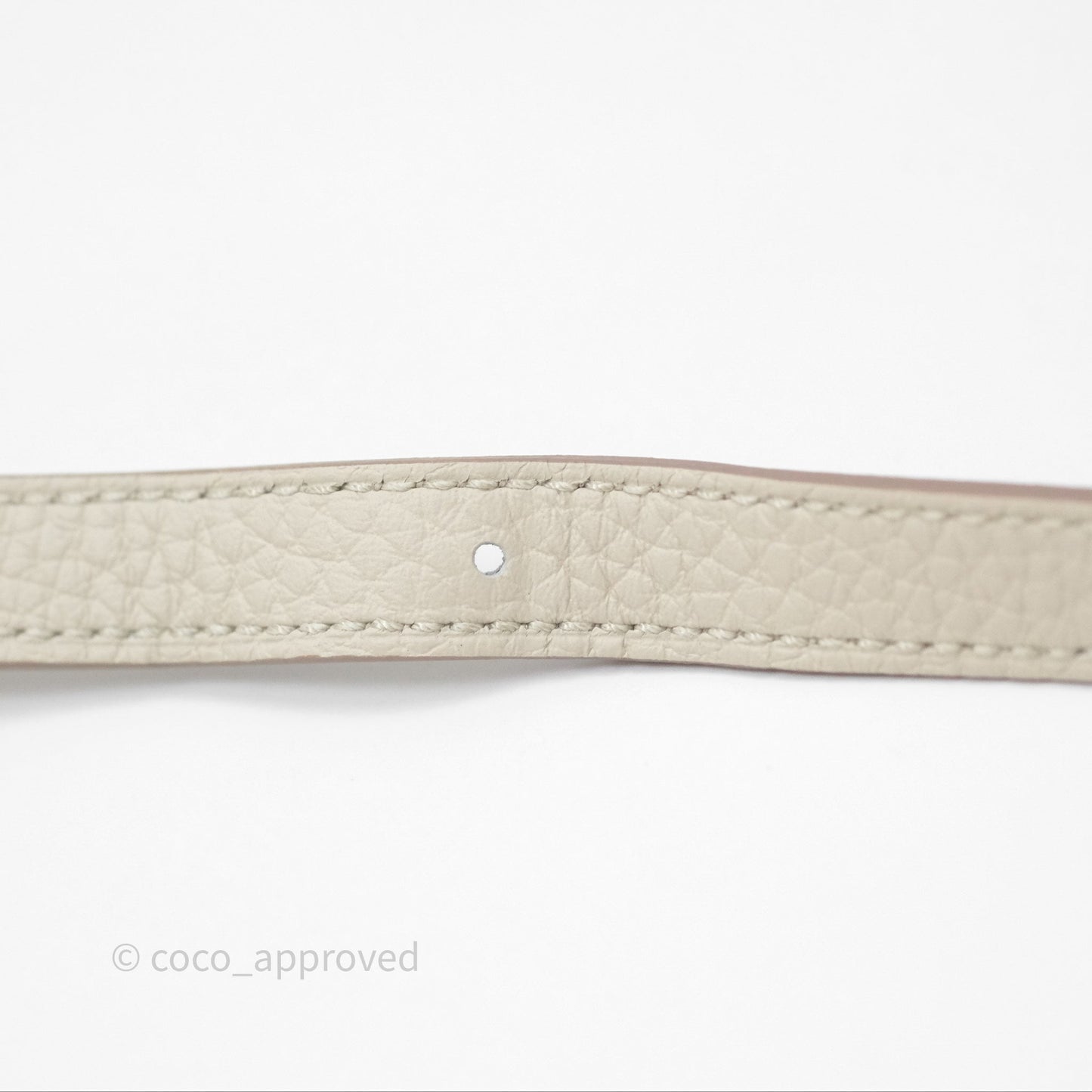 Hermès Halzan 25  Beton 8L Clemence Gold Hardware