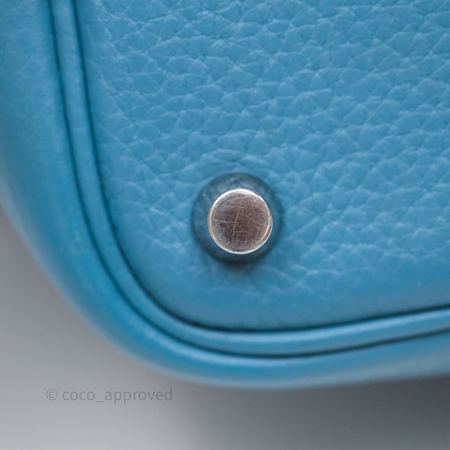Hermès Picotin 18 Blue Jean 75 Clemence Palladium Hardware