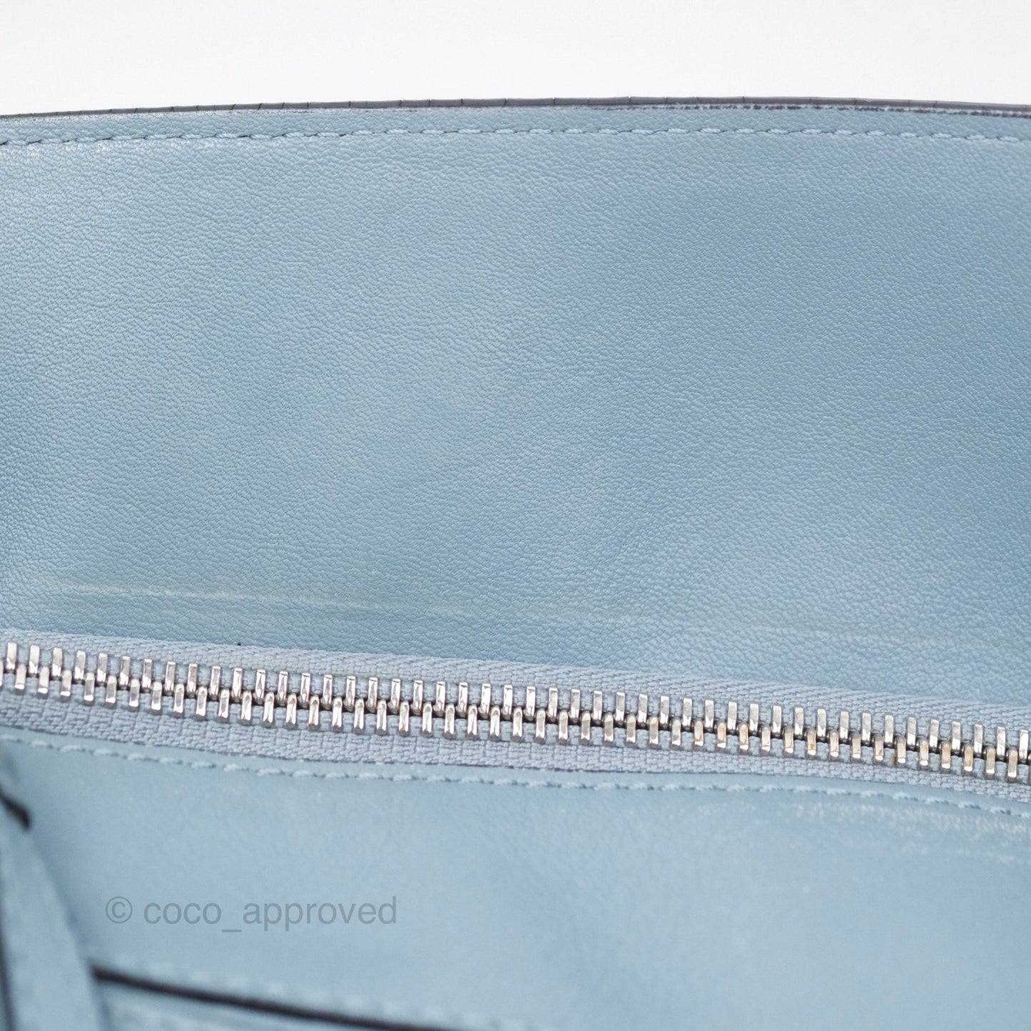 Loewe Medium Puzzle Bag Blue Calfskin Silver Hardware