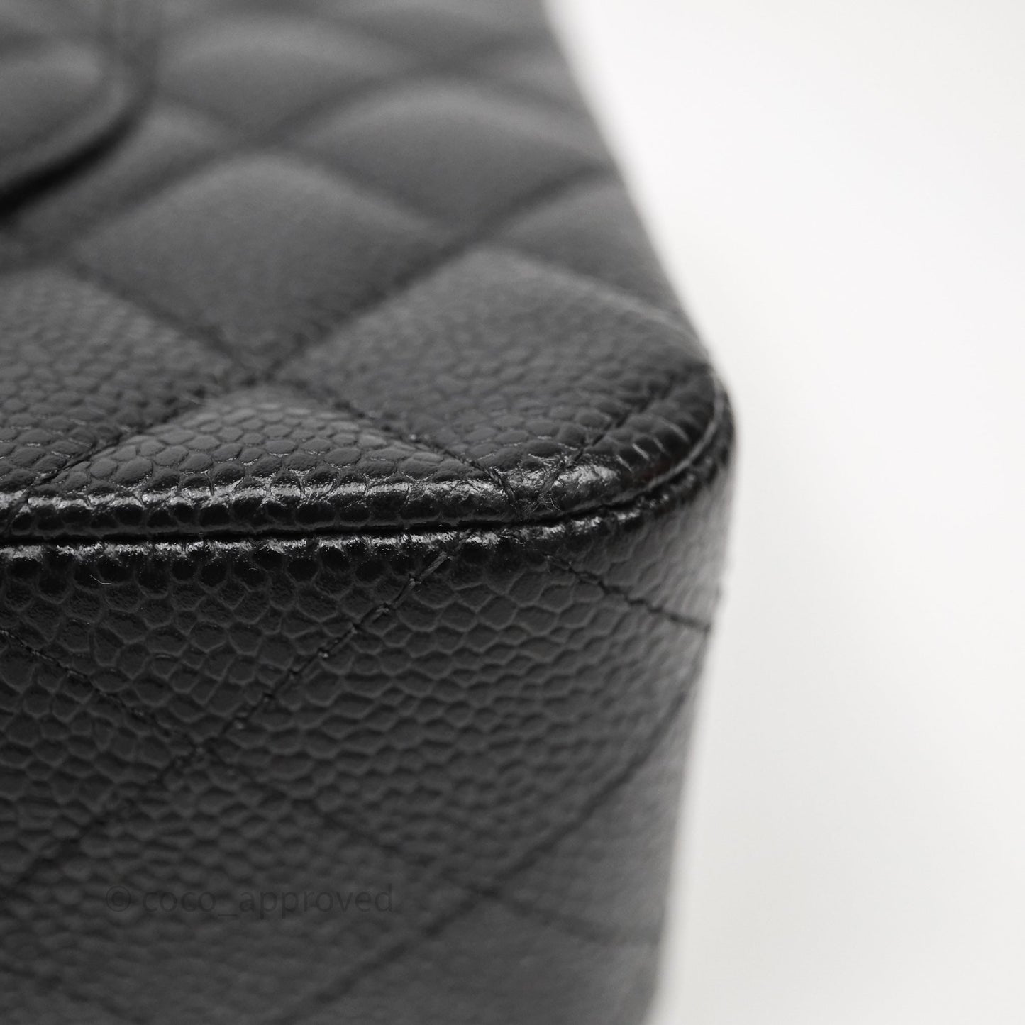 Chanel Classic Medium Flap Quilted Black Caviar Gold Hardware