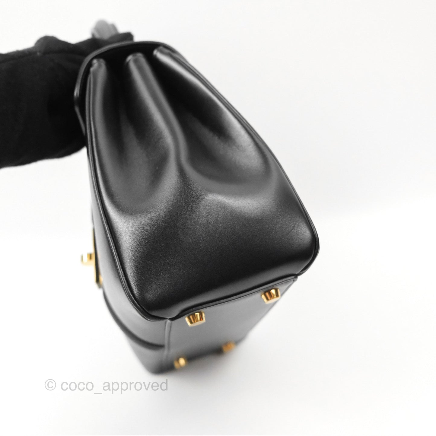 Celine Small 16 Bag Black Satinated Calfskin