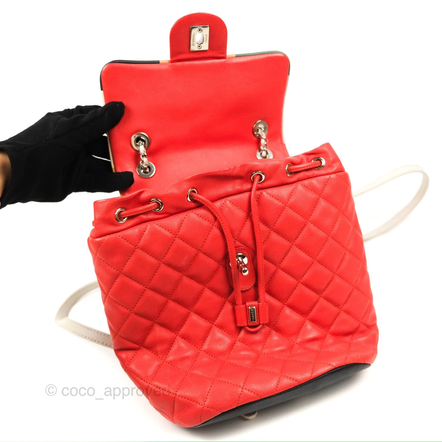 Chanel Quilted Small Cuba Urban Spirit Backpack Orange Lambskin