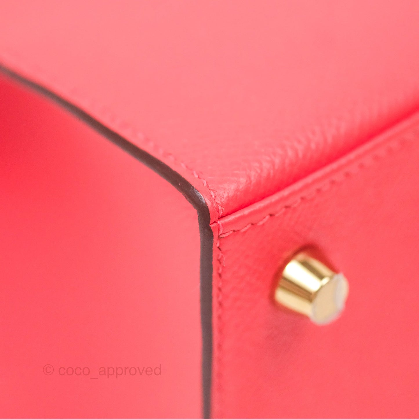 Hermès Kelly 25 Sellier Rose Jaipur Epsom Gold Hardware